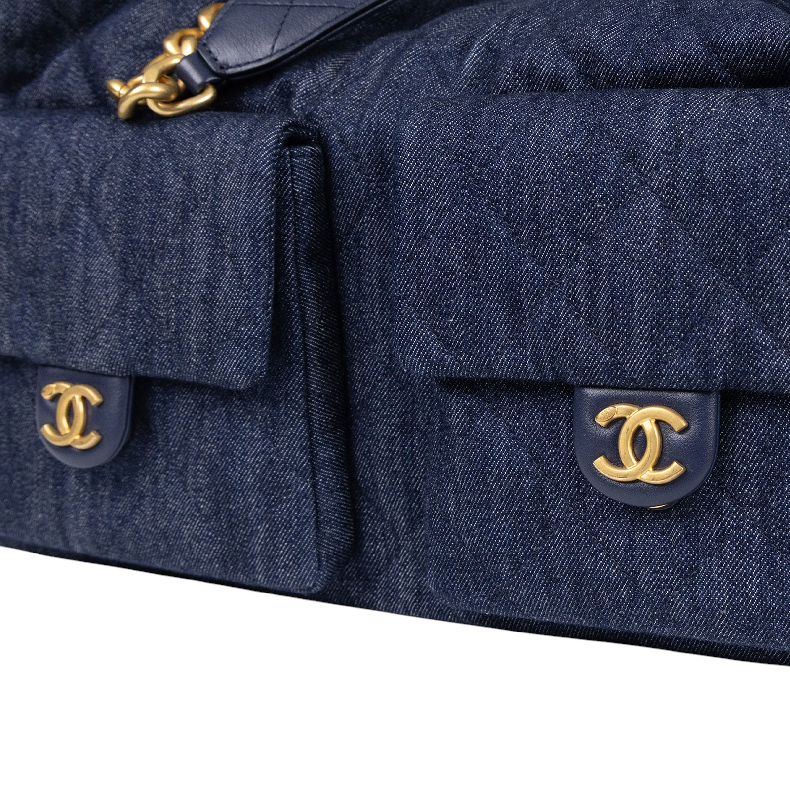 香奈兒 CHANEL 25 小型包 AS5296 晶片款 牛仔HOBO MAIX 原廠盒子/防塵袋/購買證明影本