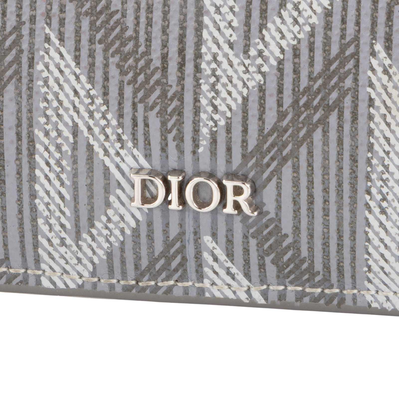 迪奧 CHRISTIAN DIOR 錢包 拉鍊 短夾 2ESBC299DCO 灰色零錢包 原廠盒子/防塵袋/購買證明