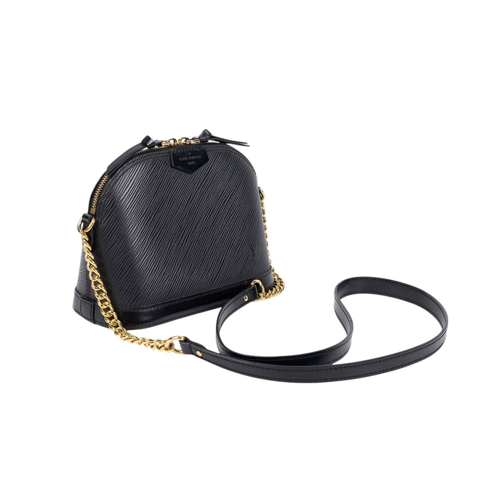 路易威登 LOUIS VUITTON Alma Mini 迷你 Epi皮革 M51405 黑EPI 貝殼包 無附屬品