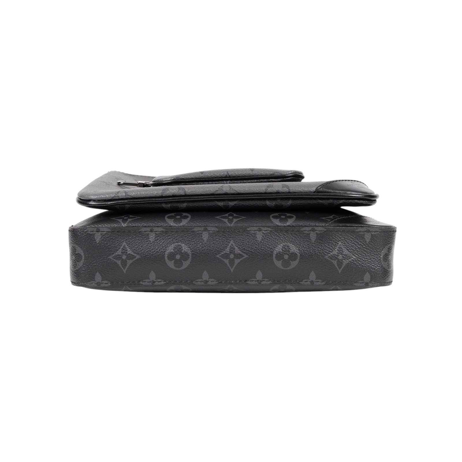 路易威登 LOUIS VUITTON Trio 郵差包 Eclipse帆布 黑色 灰色 M69443 黑Trio 郵差包 原廠盒子/防塵袋