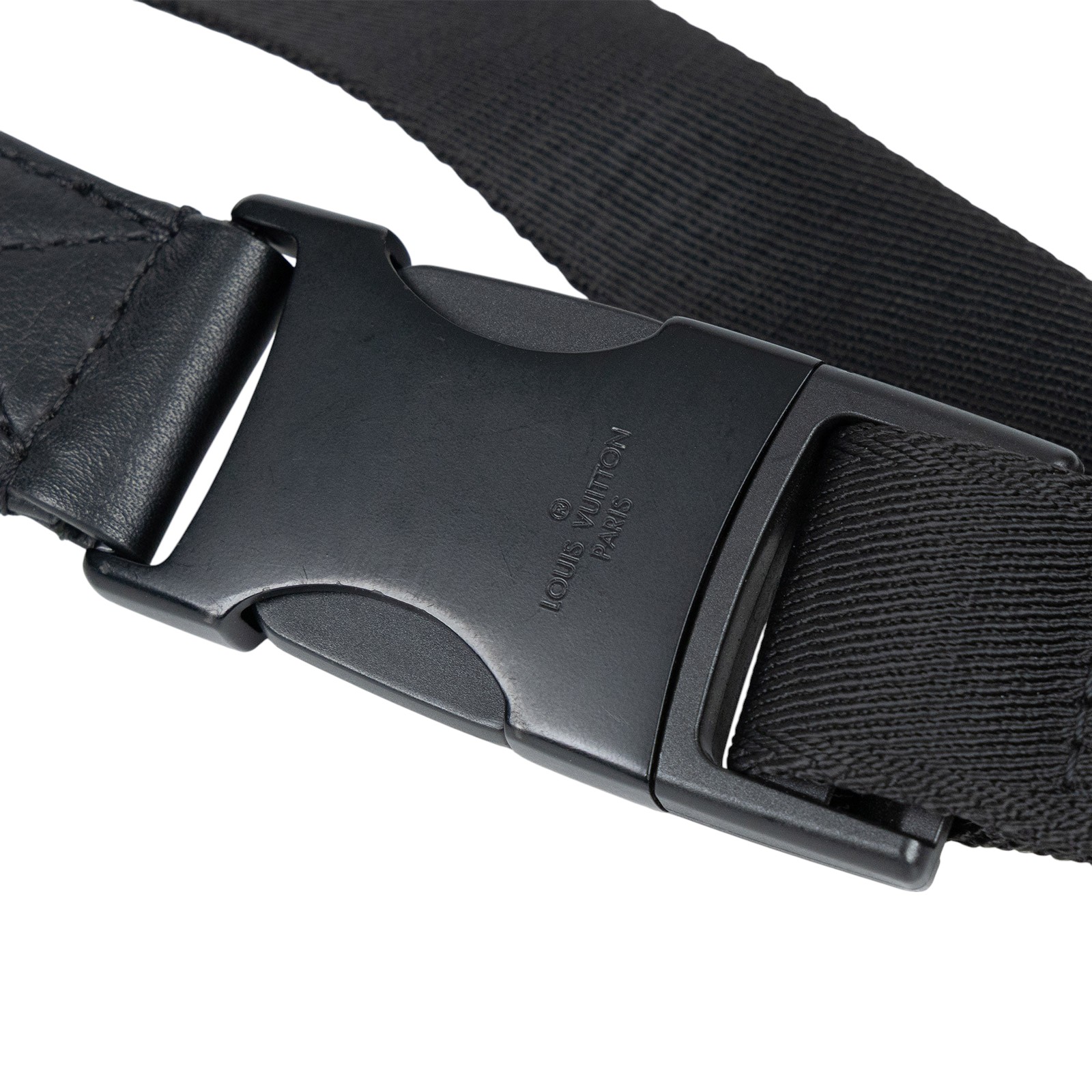 路易威登 LOUIS VUITTON Discovery PM 腰包 小牛皮 黑色 M46036 晶片款 黑原花DISCOVERY腰包 無附屬品