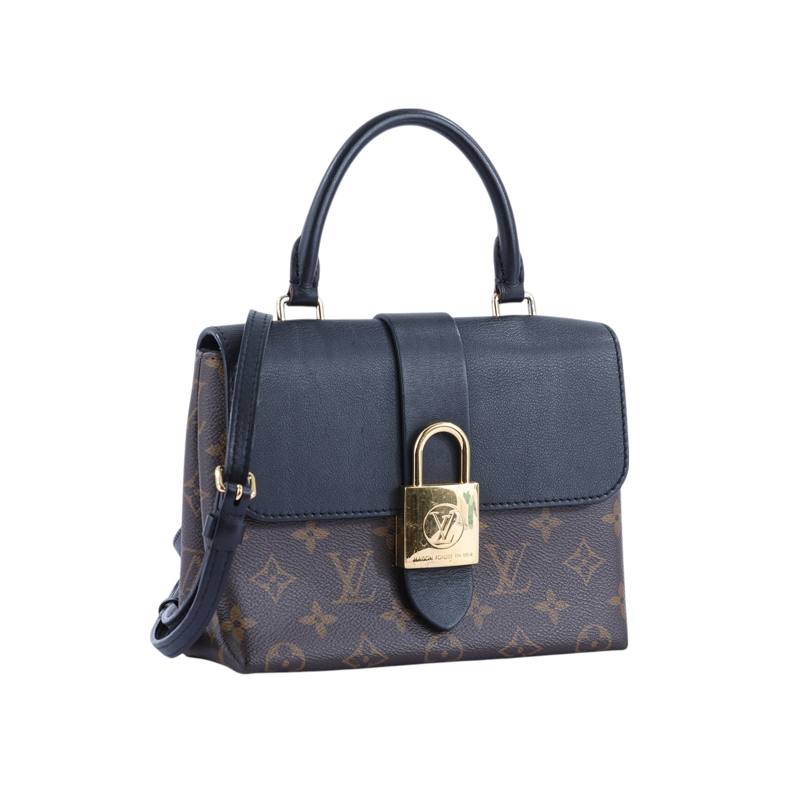 路易威登 LOUIS VUITTON Locky BB 手提包 黑色 M44141 黑金LOCKY BB 防塵袋/背帶