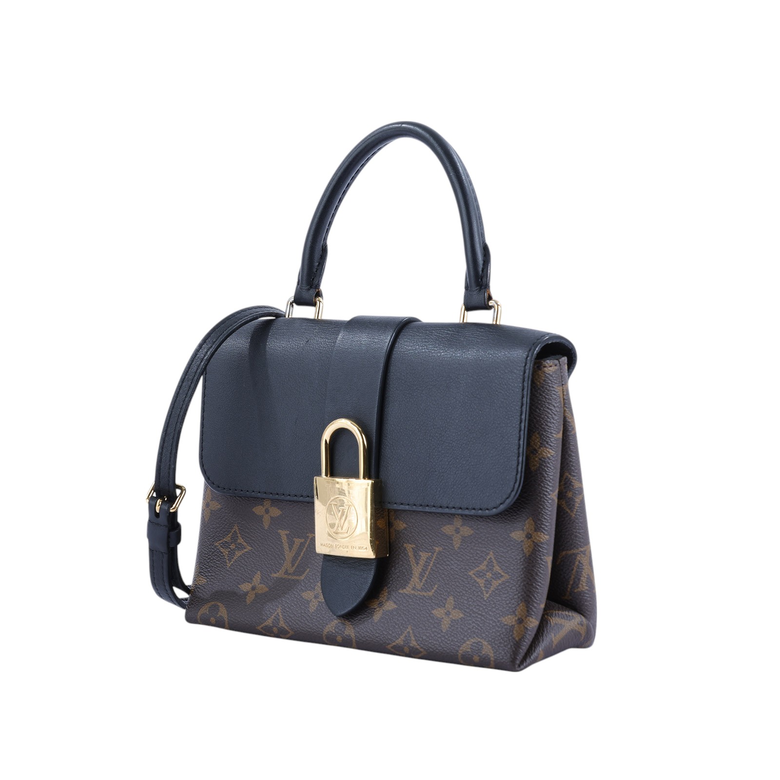 路易威登 LOUIS VUITTON Locky BB 手提包 黑色 M44141 黑金LOCKY BB 防塵袋/背帶