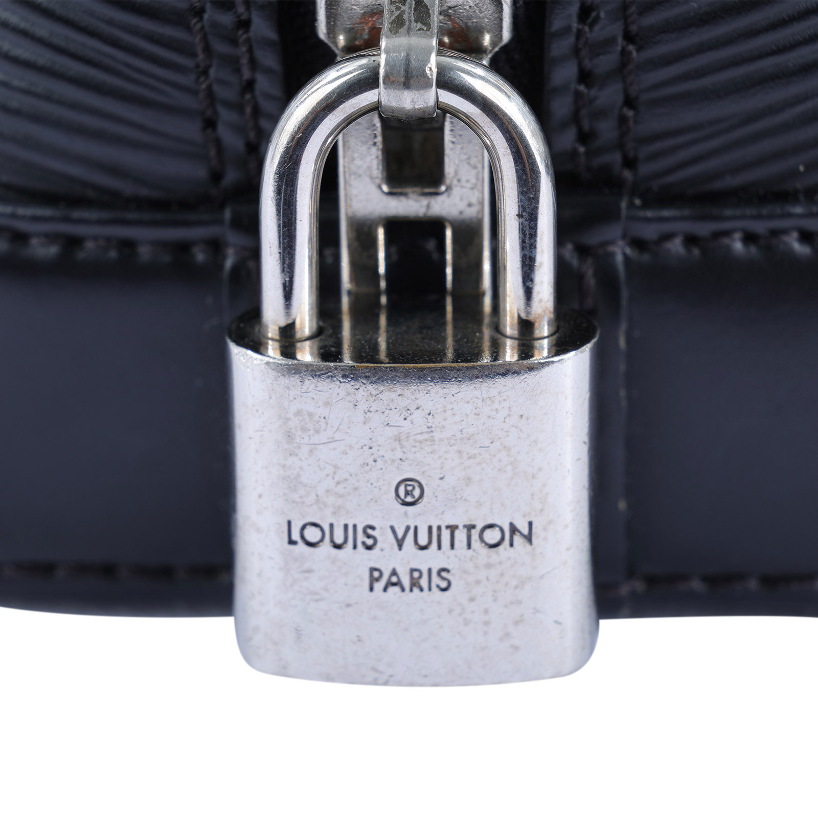 路易威登 LOUIS VUITTON Nano Alma手提包 黑色 M24645 黑EPI ALMA BB 背帶/鎖組