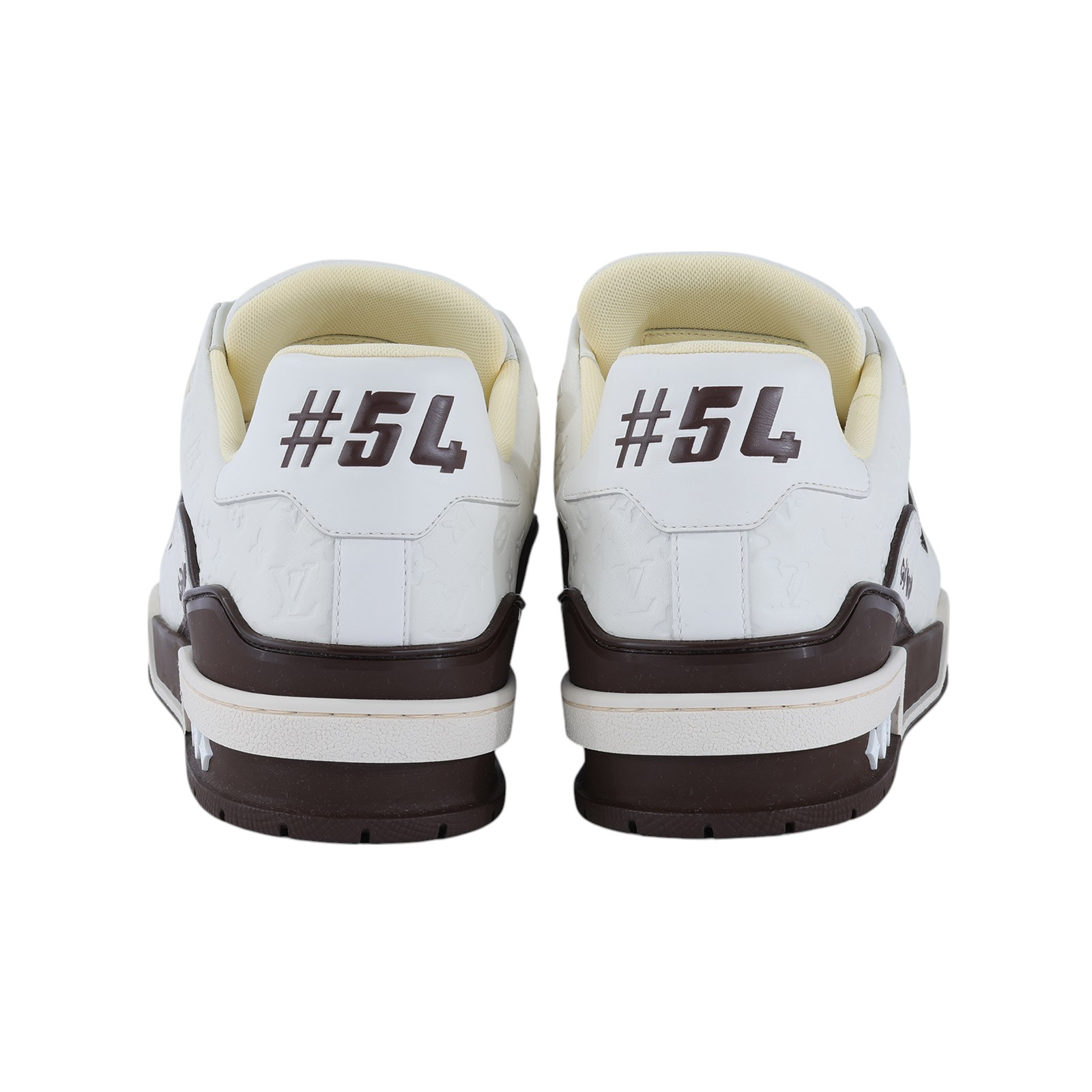 路易威登 LOUIS VUITTON LV Trainer 運動鞋 1ACR5K 咖白Trainer運動鞋 #8 原廠盒子/防塵袋