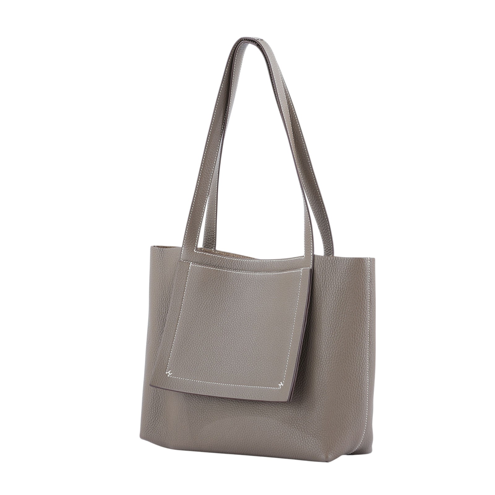 愛馬仕 Hermès Cabasellier 31 bag 手提包 H082201CA18 Z刻 大象灰CABASELIER31 防塵袋