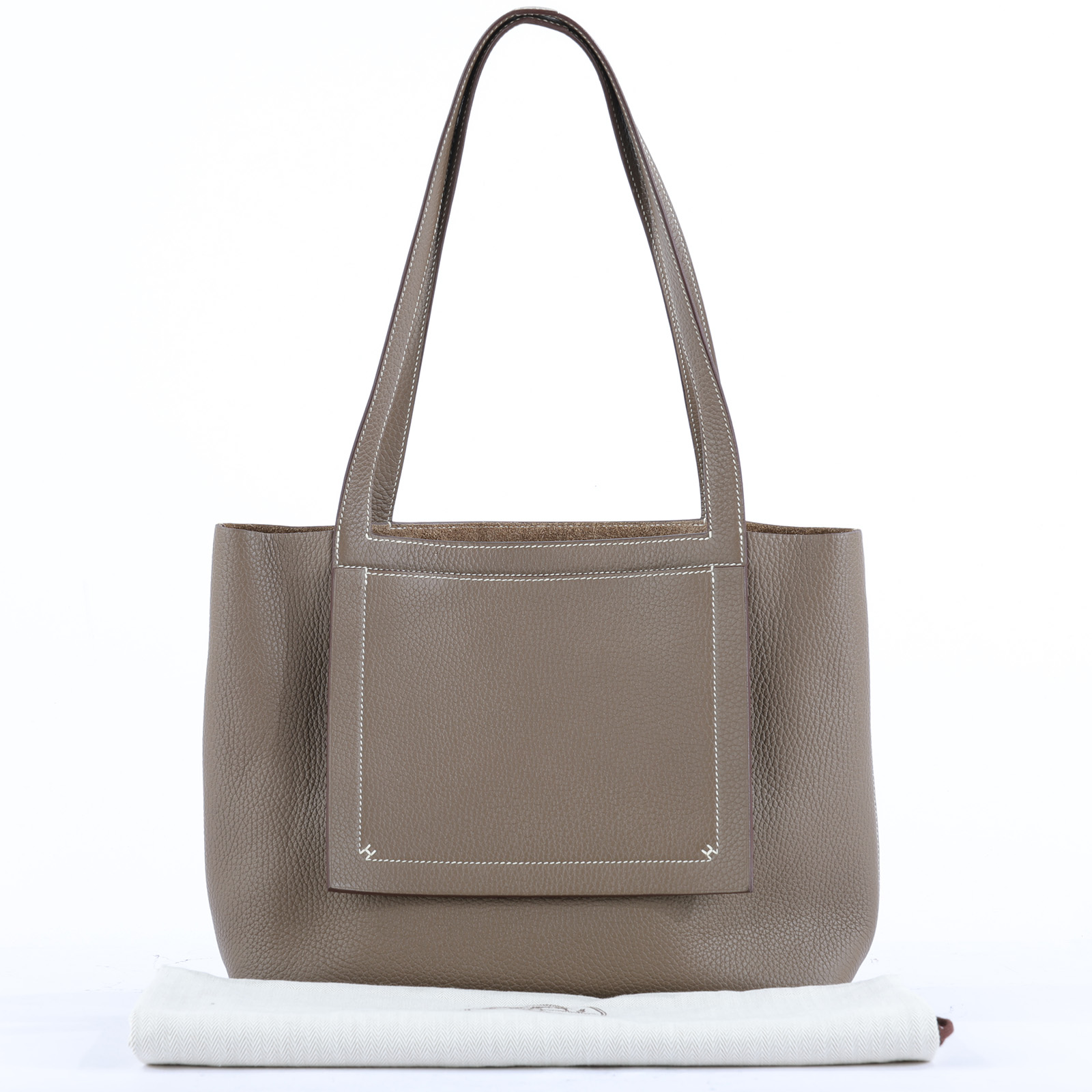 愛馬仕 Hermès Cabasellier 31 bag 手提包 H082201CA18 Z刻 大象灰CABASELIER31 防塵袋
