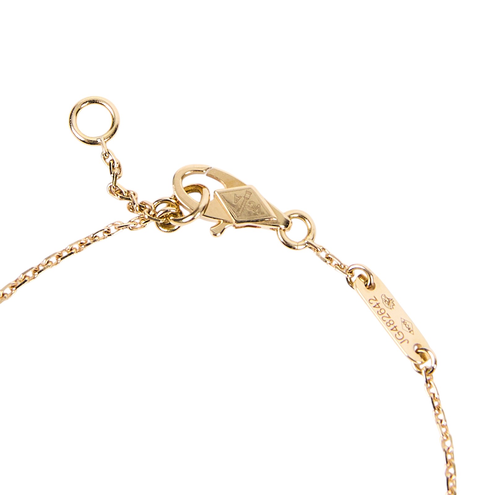 梵克雅寶 Van Cleef & Arpels Sweet Alhambra 吊墜 VCARF68800_改短1.5cm  原廠盒子/保書/一小段K金鍊子