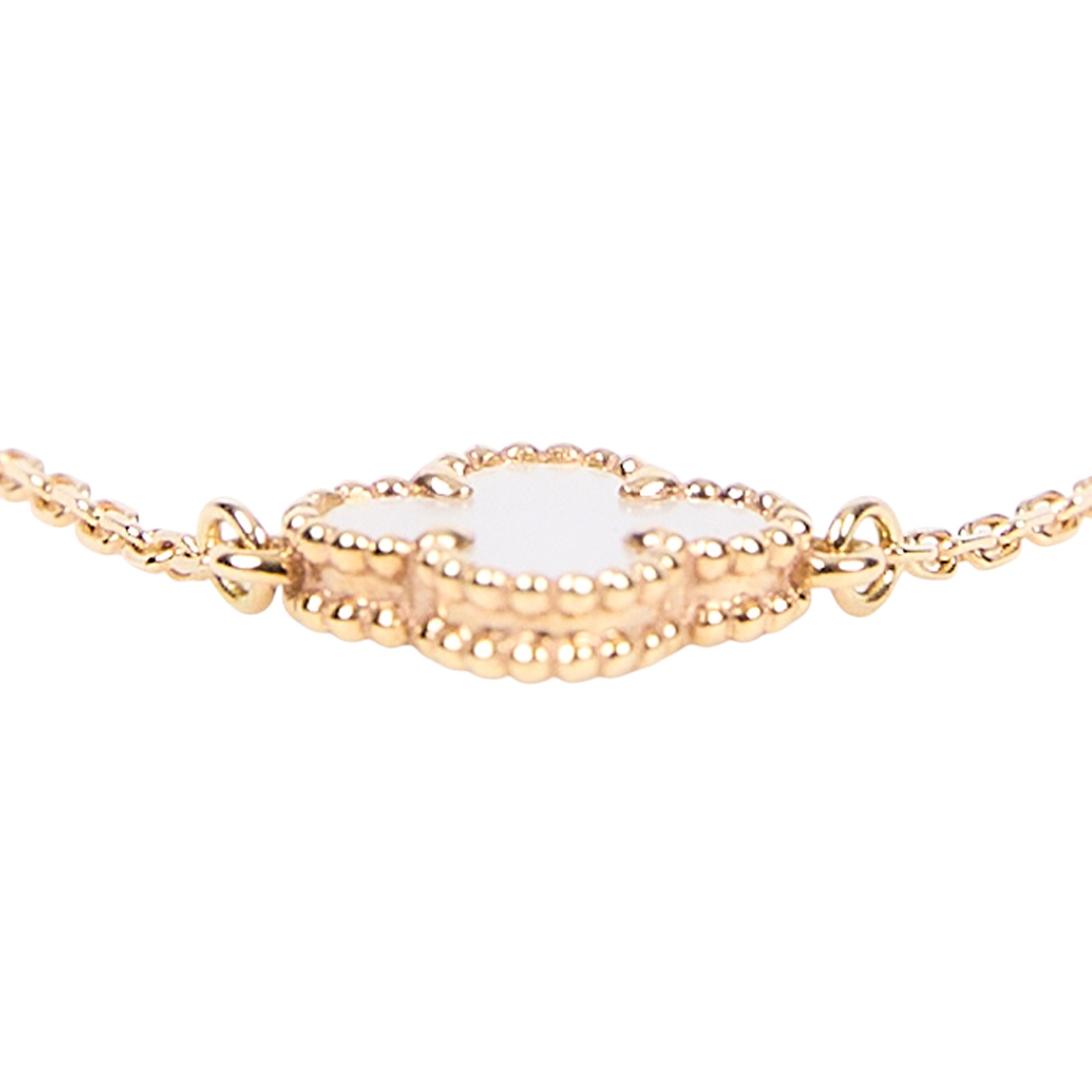 梵克雅寶 Van Cleef & Arpels Sweet Alhambra 吊墜 VCARF68800_改短1.5cm  原廠盒子/保書/一小段K金鍊子