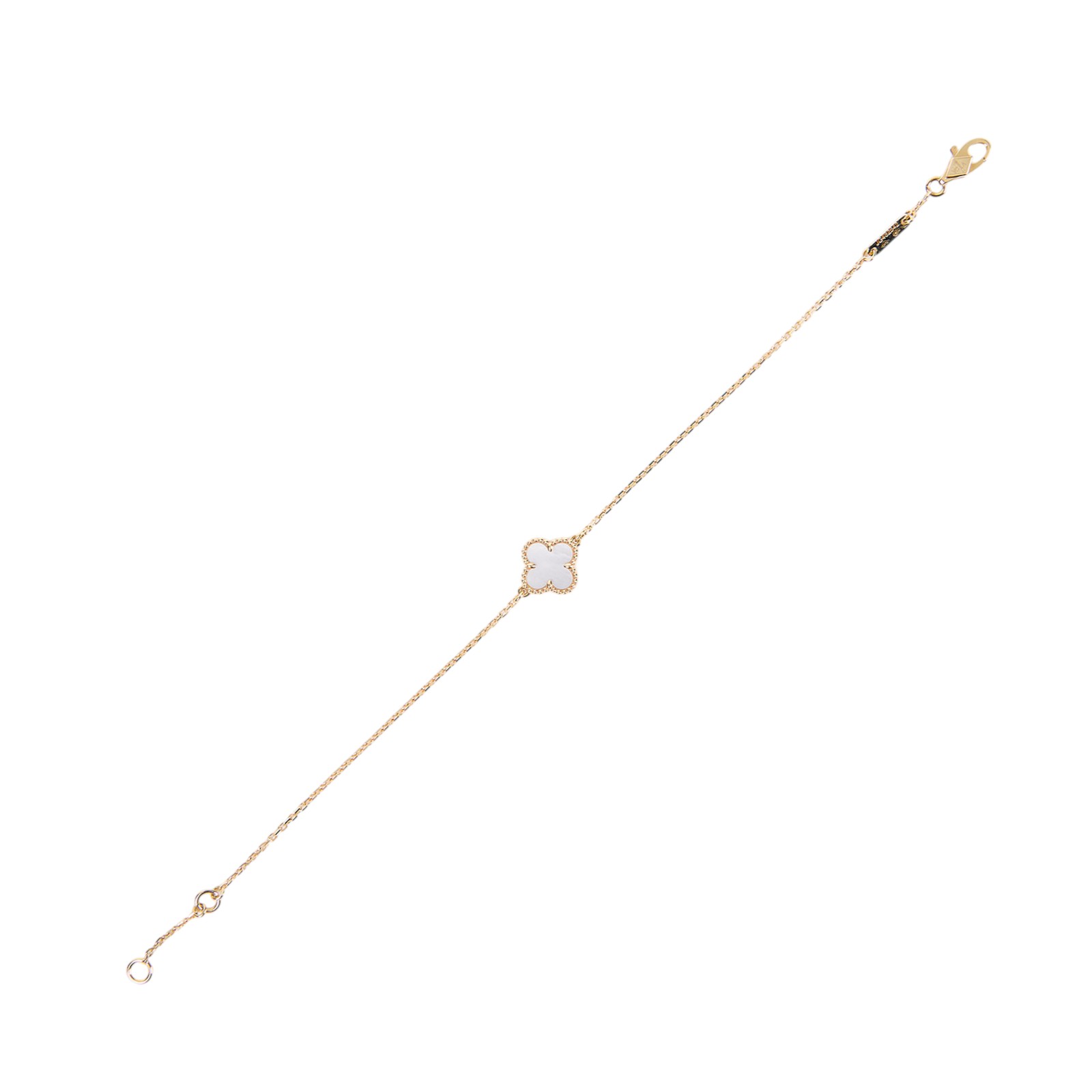 梵克雅寶 Van Cleef & Arpels Sweet Alhambra 吊墜 VCARF68800_改短1.5cm  原廠盒子/保書/一小段K金鍊子