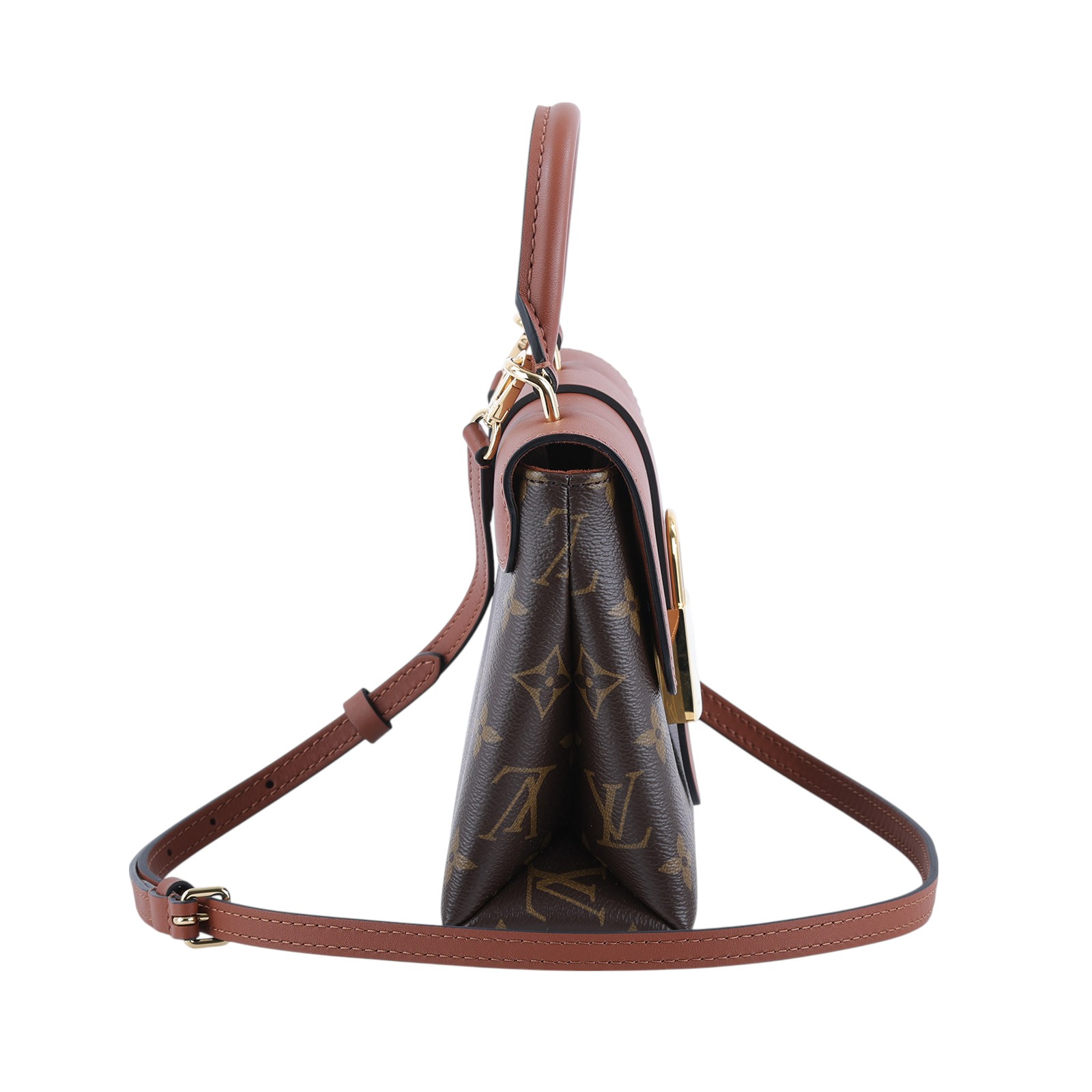 路易威登 LOUIS VUITTON Locky BB 手提包 焦糖色 M44654 晶片款 棕原花LOCKY BB 防塵袋