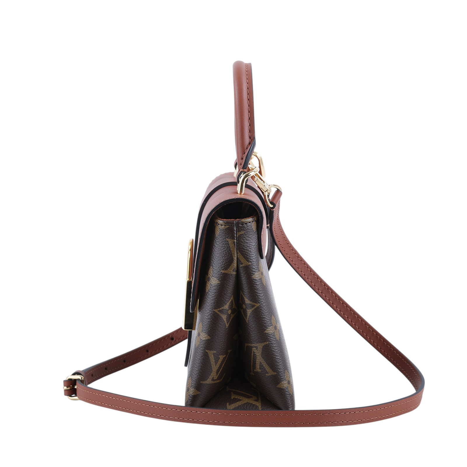 路易威登 LOUIS VUITTON Locky BB 手提包 焦糖色 M44654 晶片款 棕原花LOCKY BB 防塵袋
