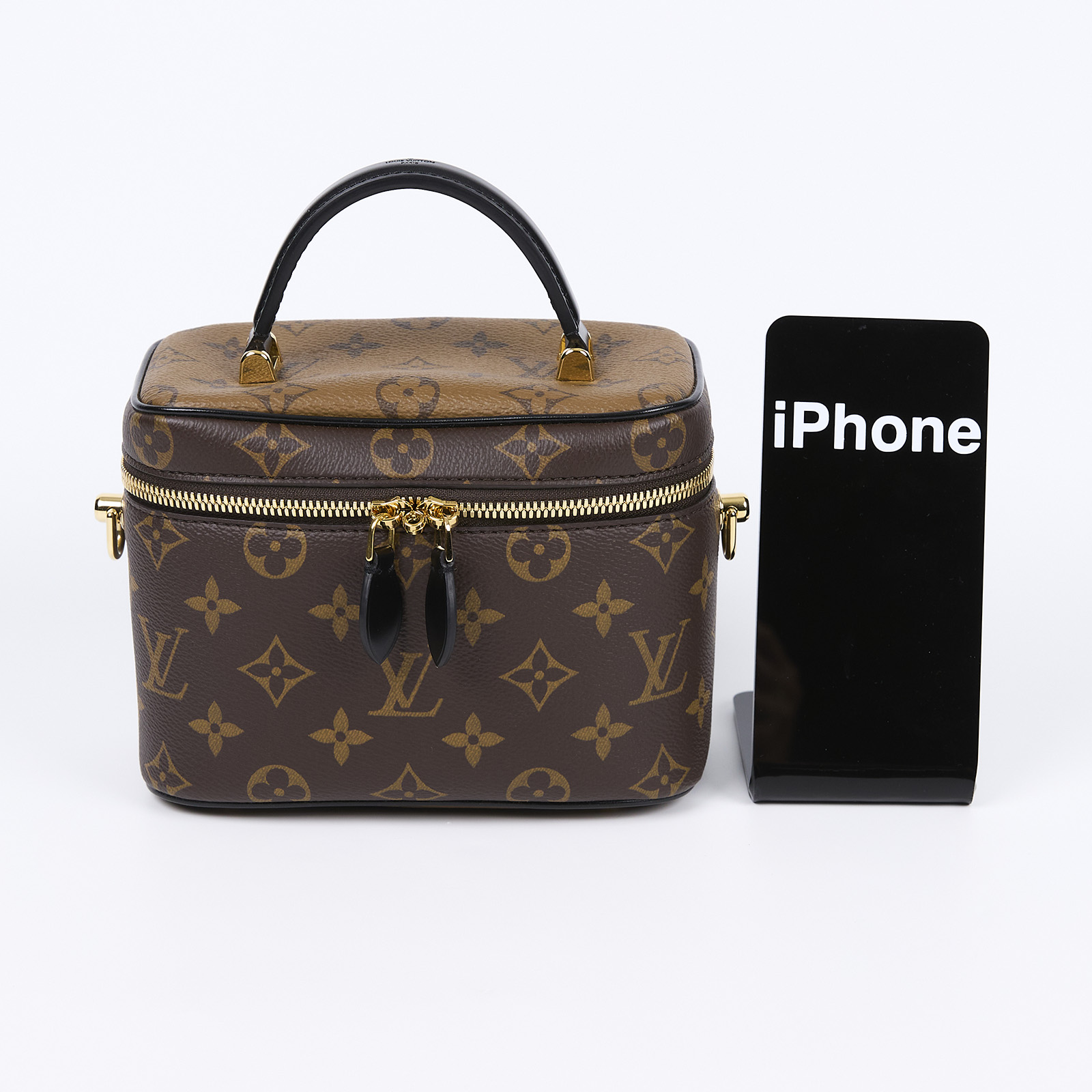 路易威登 LOUIS VUITTON Vanity PM 手提 斜背 化妝箱 M45165 晶片款 原花VANITY PM 防塵袋/背帶/鎖組