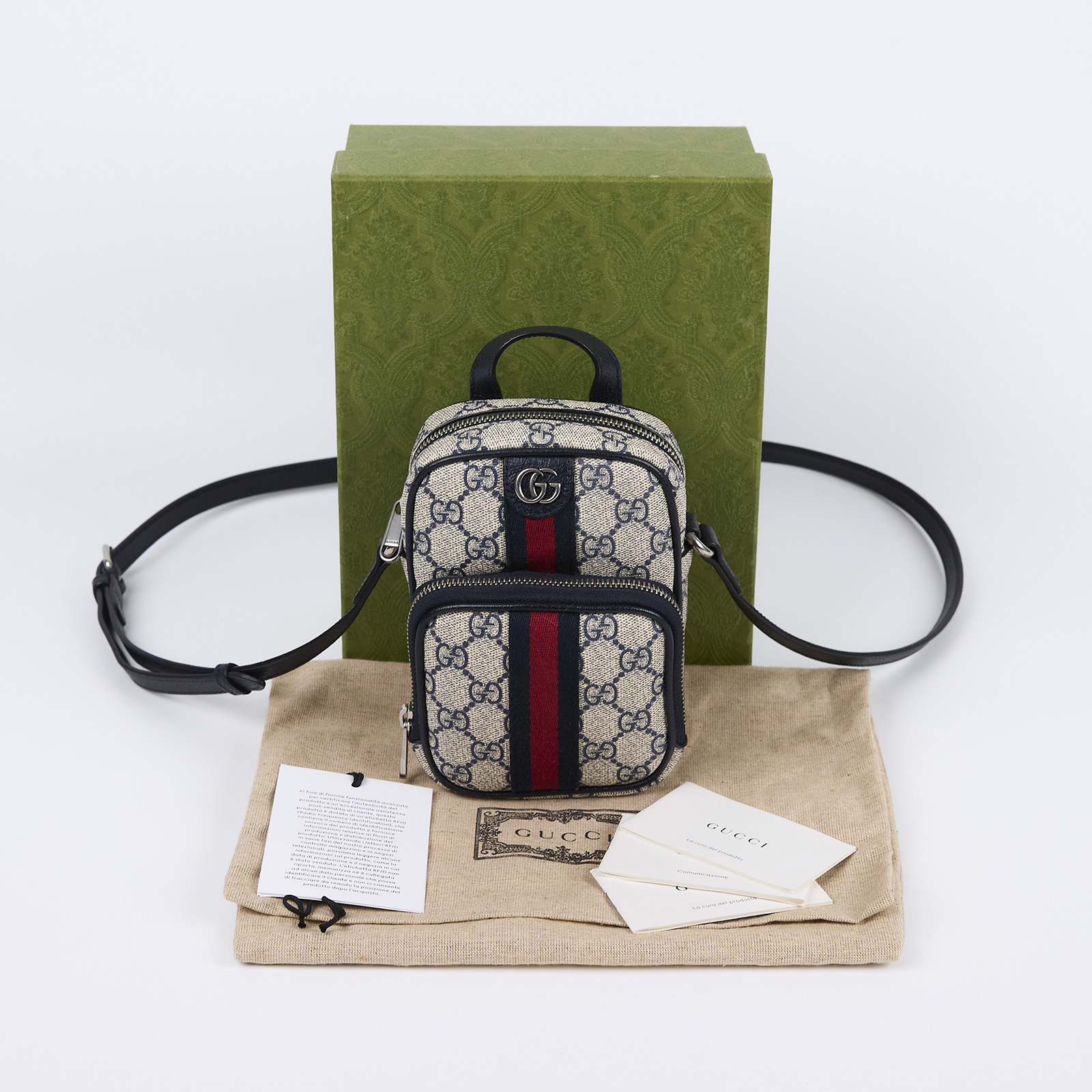 古馳 GUCCI Ophidia 肩背 手機包 671682 經典Ophidia系列mini 肩背包 原廠盒子/防塵袋