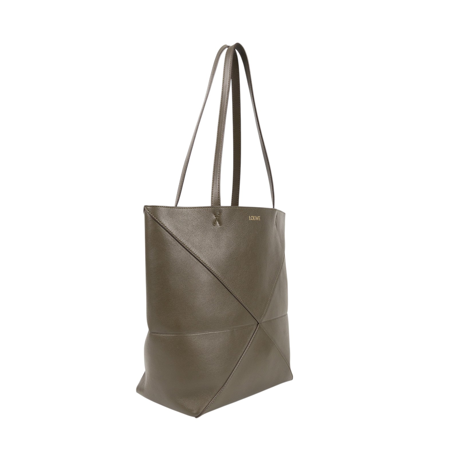 羅意威 LOEWE Puzzle Fold Tote 肩背 手提包 A657G50X01 墨綠PUZZLE FOLD TOTE 防塵袋/購買證明