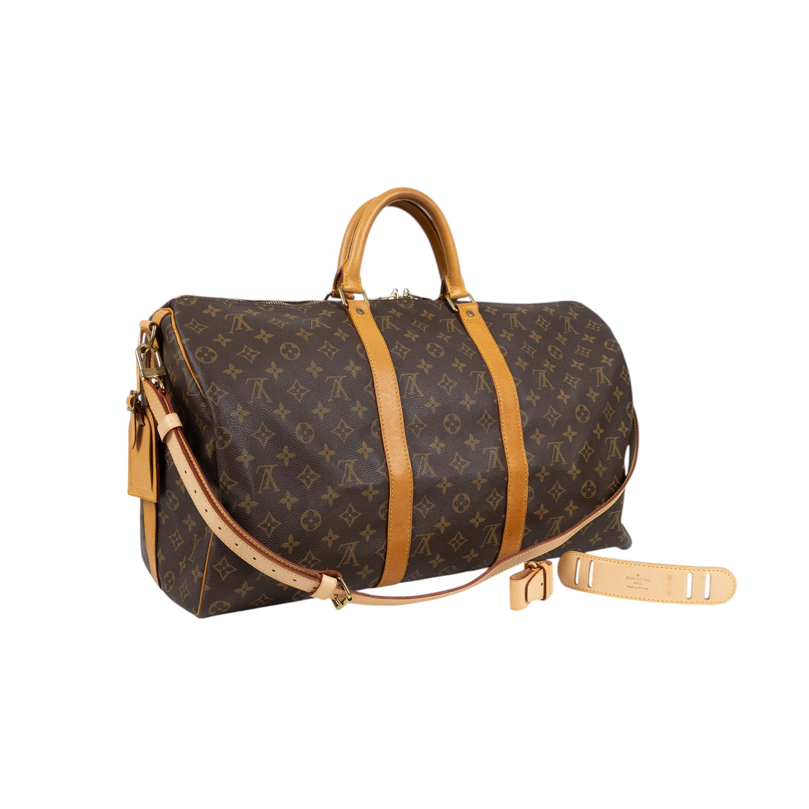 路易威登 LOUIS VUITTON Keepall Bandoulière 50 Monogram經典帆布 波士頓包  旅行袋 M41416  背帶