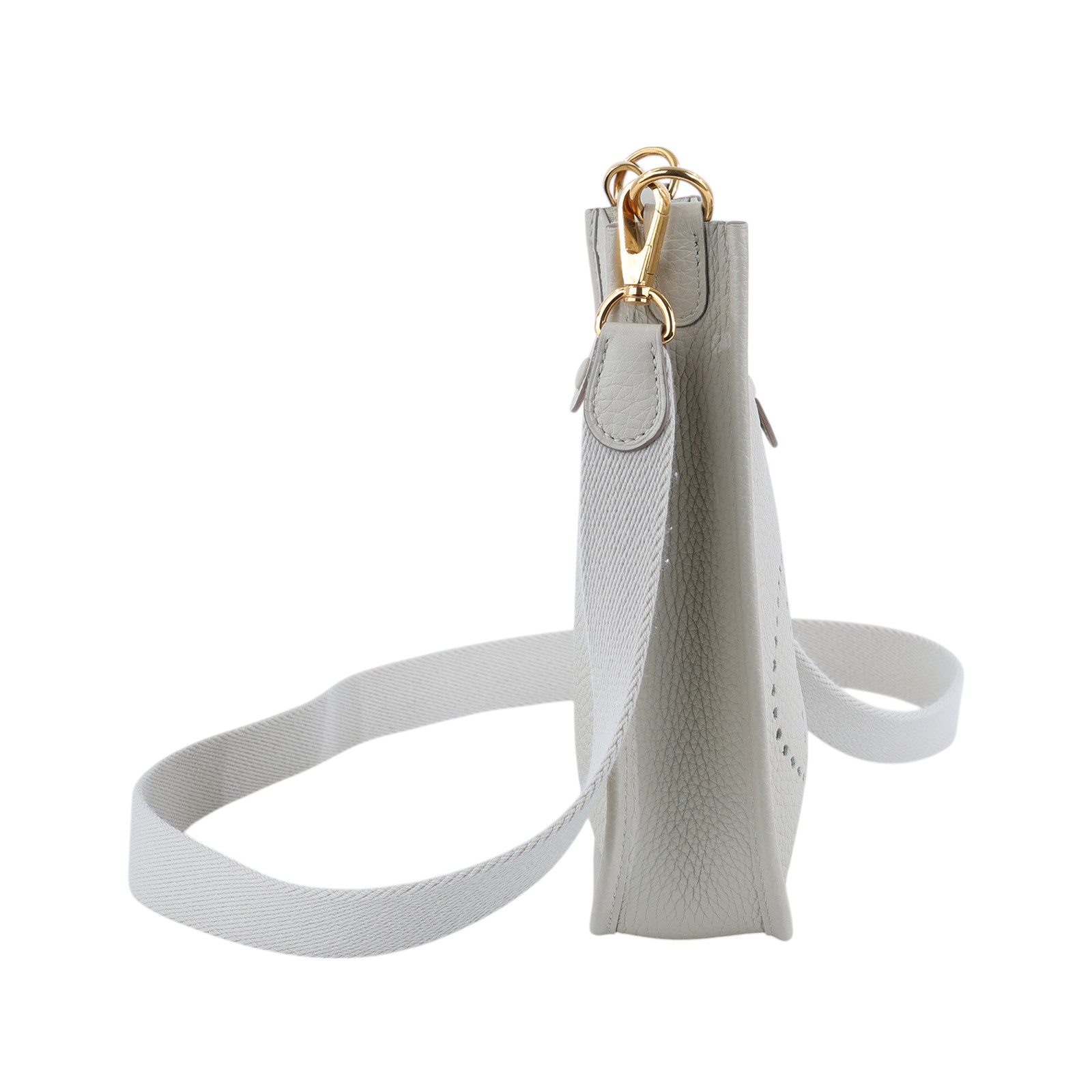 愛馬仕 Hermès Evelyne Bag Mini 伊芙琳包 Evelyne 16 EV16 Y刻 冰川白Mini Evelyne 背帶