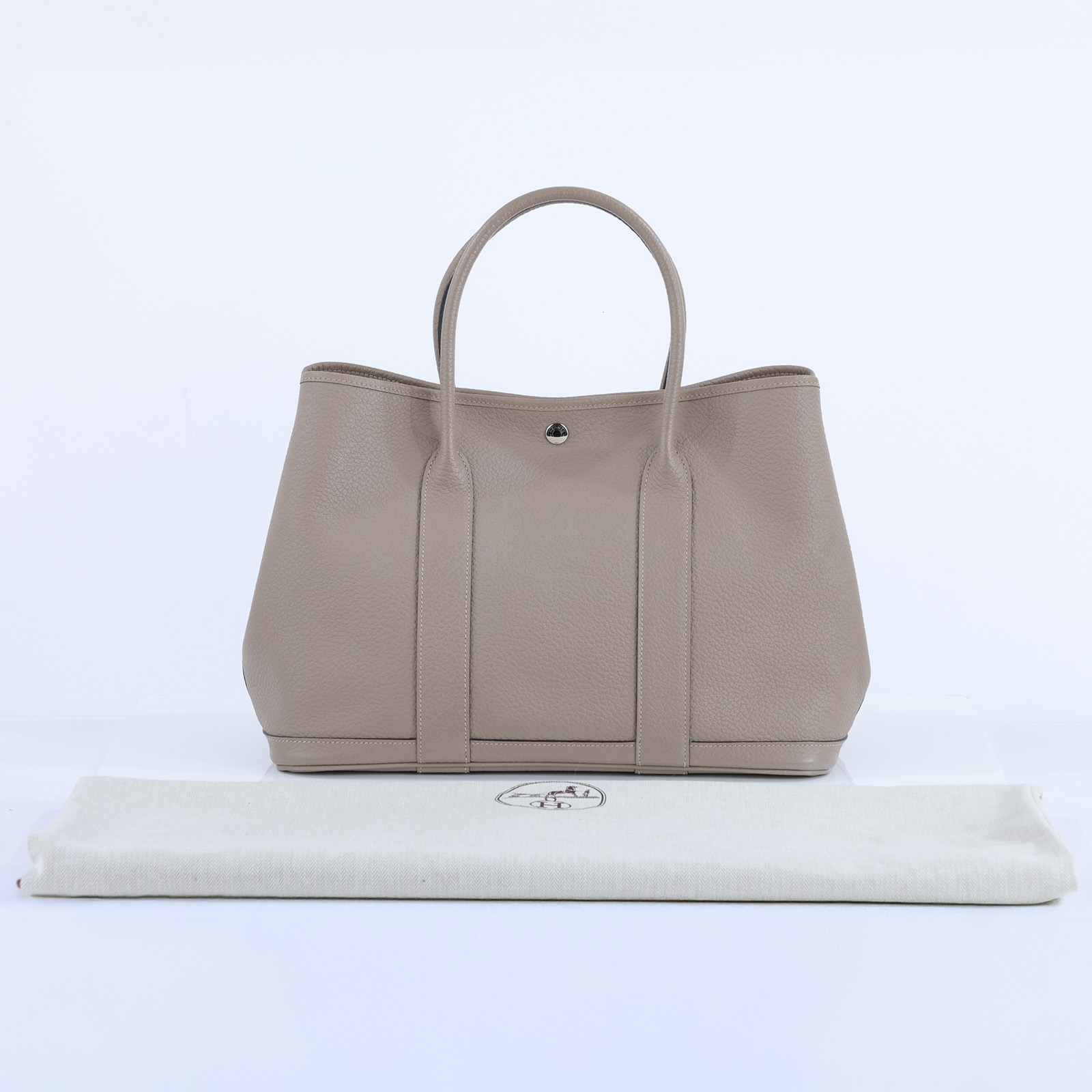 愛馬仕 Hermès Garden Party 花園派對包 36 GP36 T刻 灰GP36 防塵袋