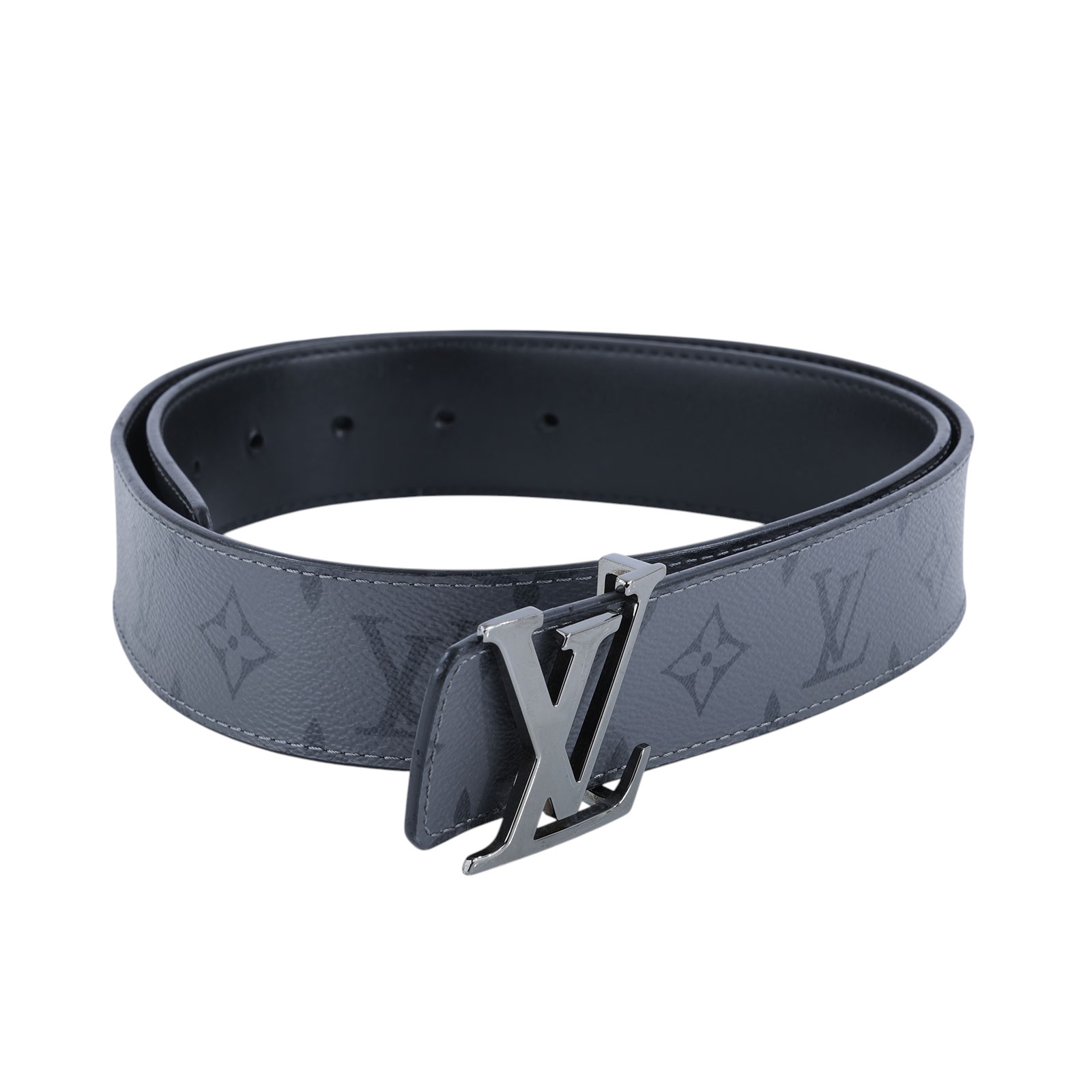 路易威登 LOUIS VUITTON LV Initials 40毫米 雙面皮帶 M0285U 灰原花Initiales雙面皮帶 無附屬品