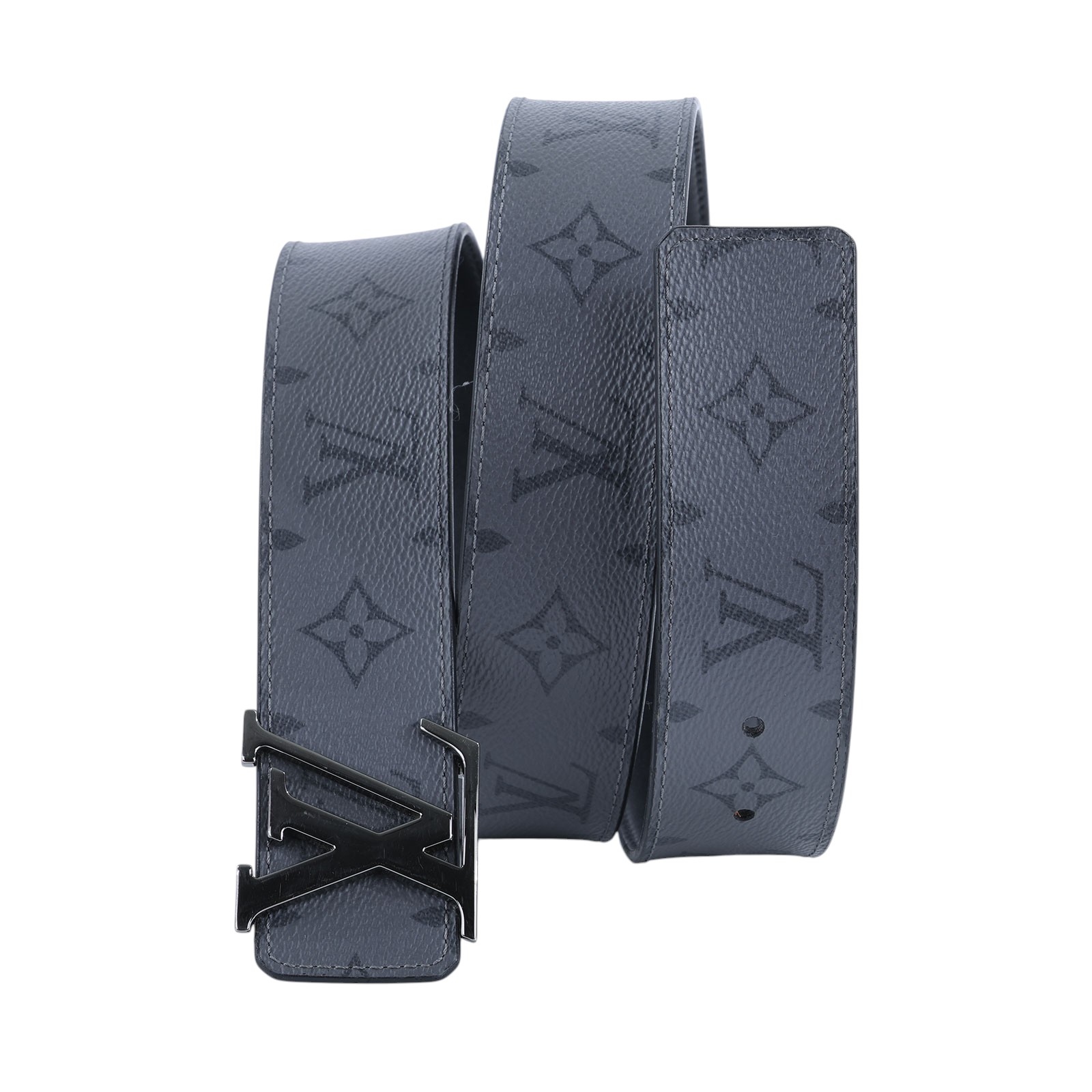 路易威登 LOUIS VUITTON LV Initials 40毫米 雙面皮帶 M0285U 灰原花Initiales雙面皮帶 無附屬品
