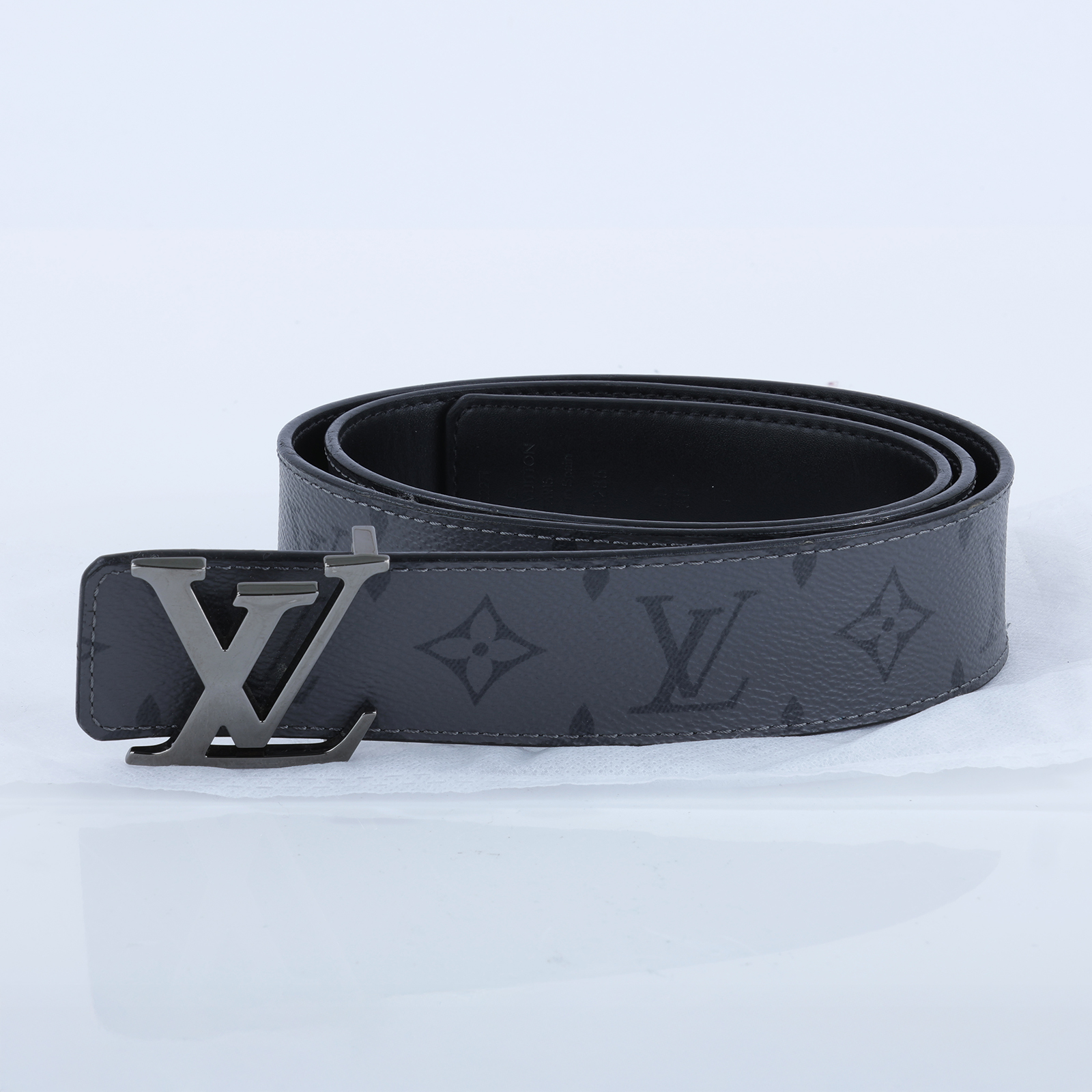 路易威登 LOUIS VUITTON LV Initials 40毫米 雙面皮帶 M0285U 灰原花Initiales雙面皮帶 無附屬品