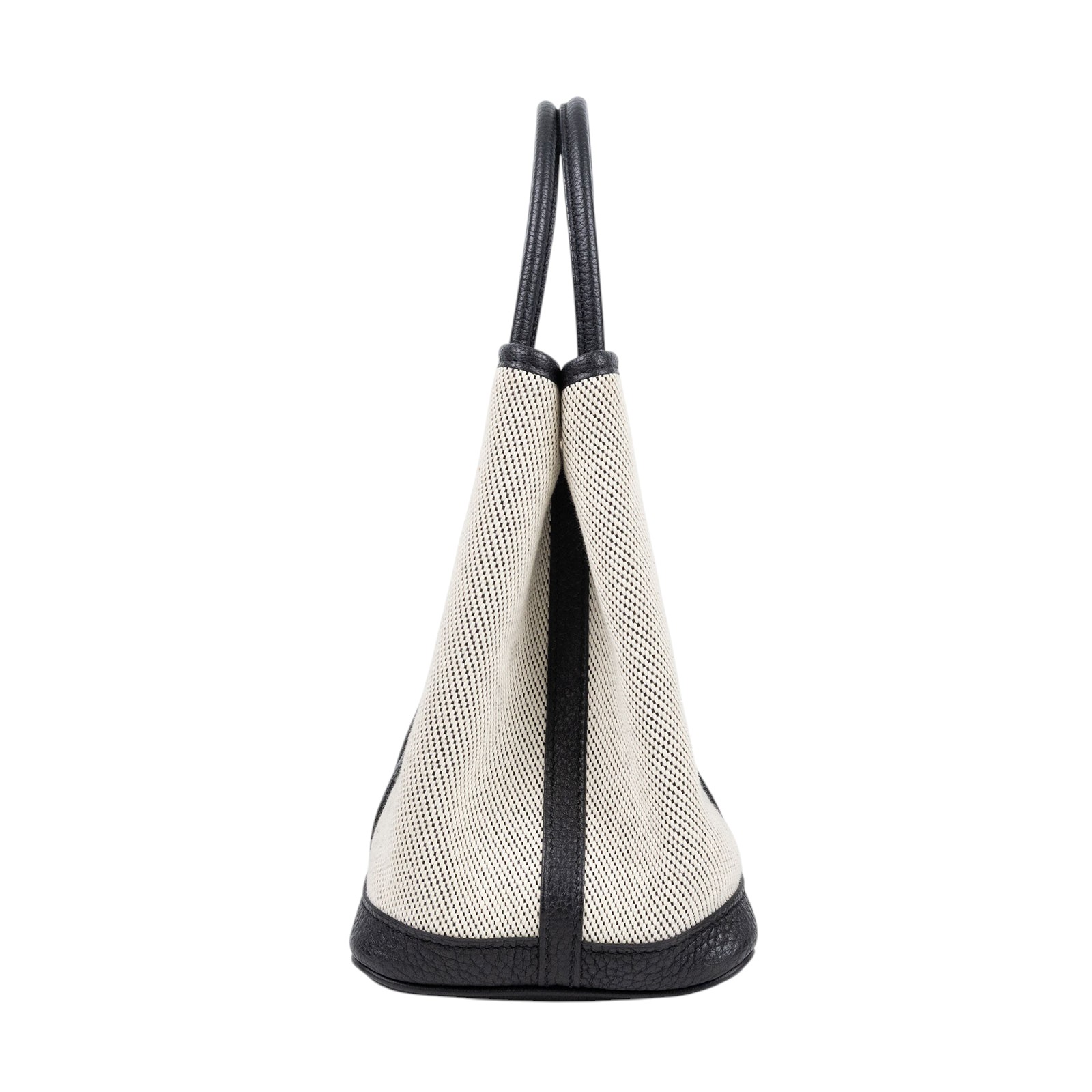 愛馬仕 Hermès Garden Party 花園派對包 30 GP30 Y刻 黑白帆布GARDEN PARTY 30 無附屬品