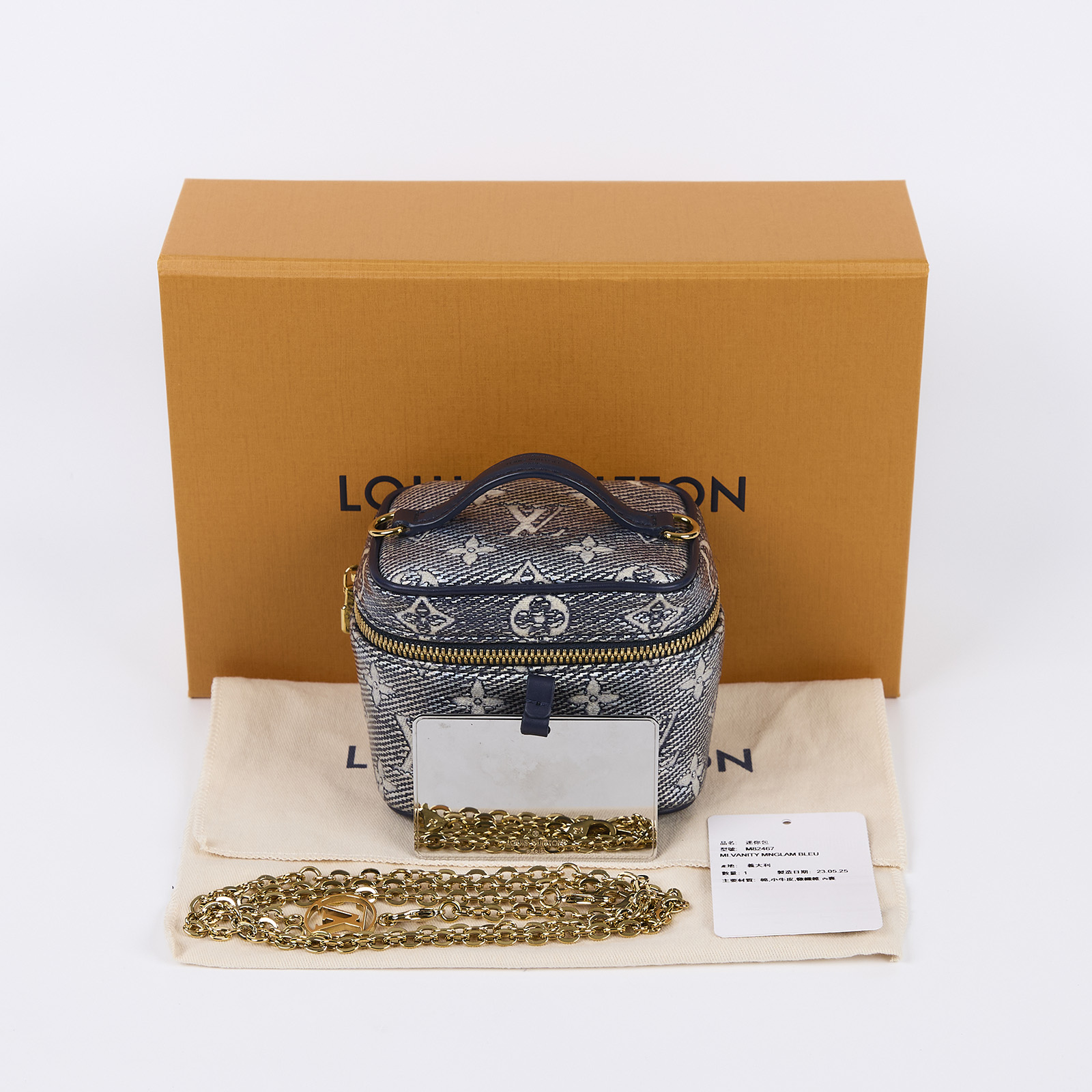 路易威登 LOUIS VUITTON Micro Vanity 化妝箱 M82467 晶片款  原廠盒子/防塵袋/鏡子