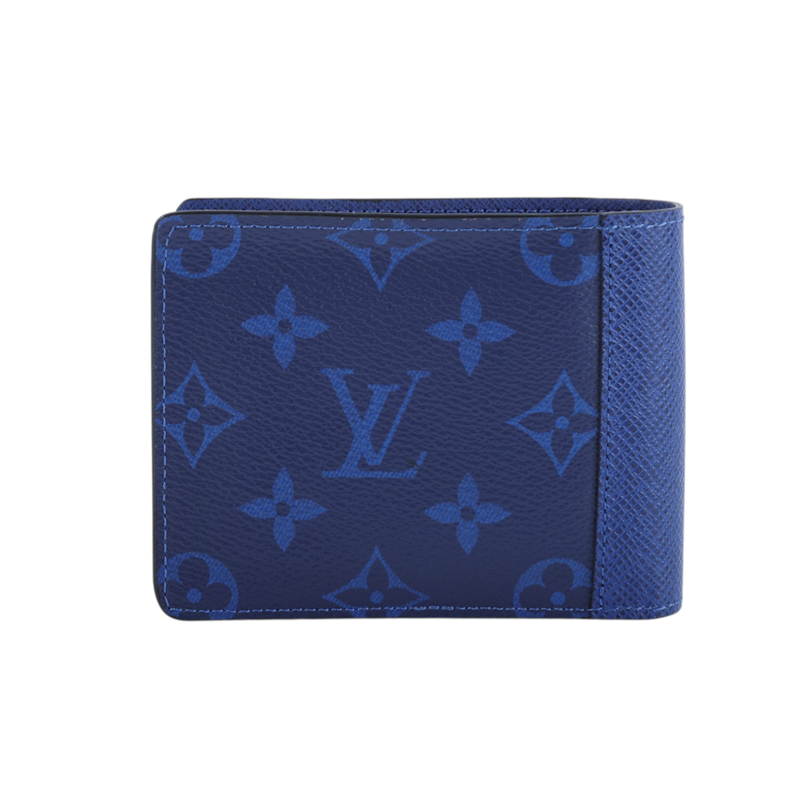 路易威登 LOUIS VUITTON Multiple 錢包 短夾 鈷色 M30299 晶片款 藍色原花短夾 原廠盒子/防塵袋