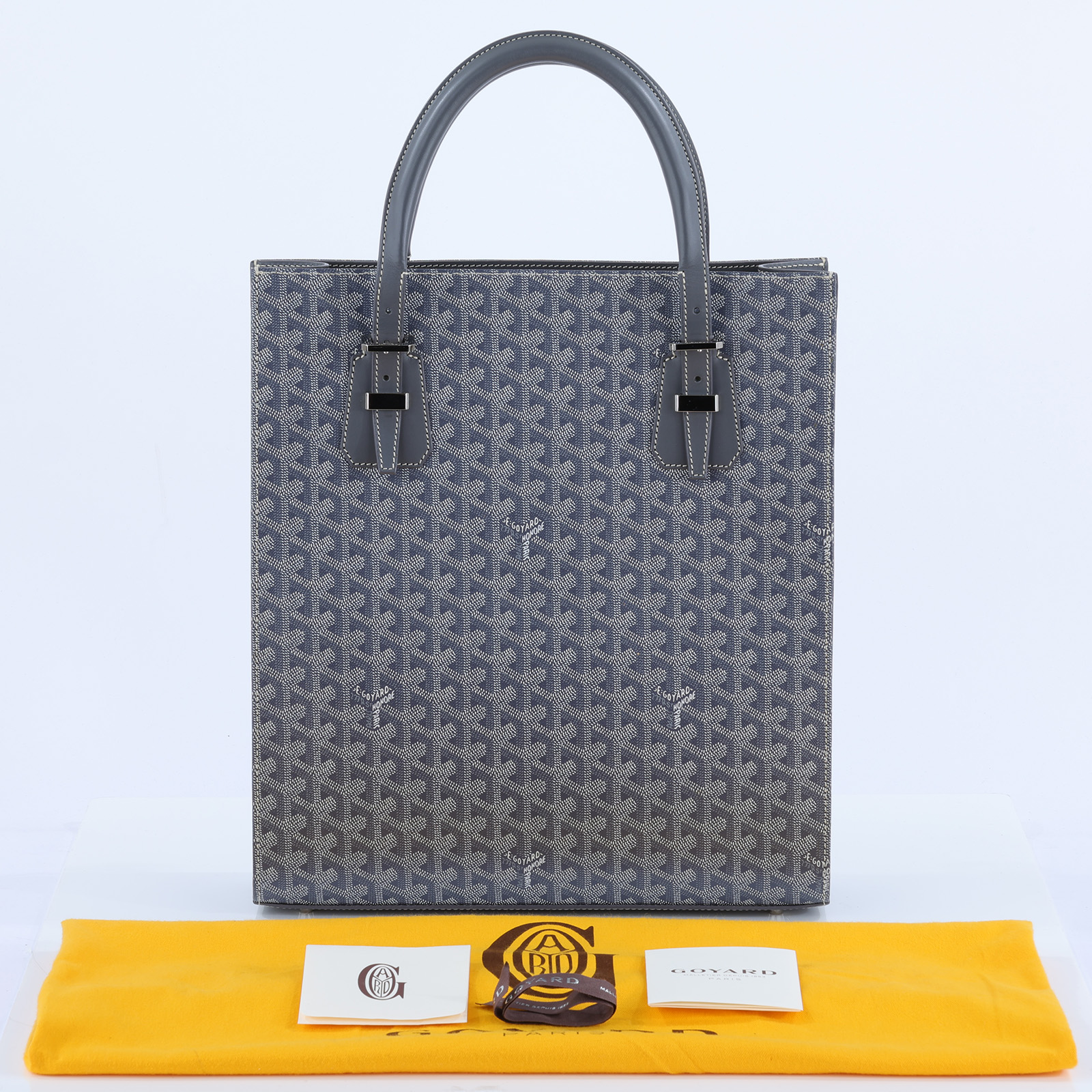 高雅德 GOYARD Comores GM Tote 托特包  Comores 灰色直立手提包 防塵袋