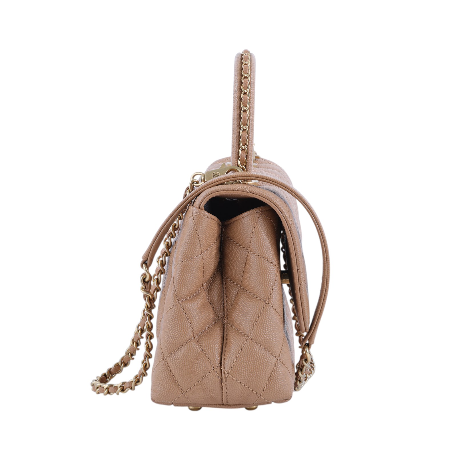 香奈兒 CHANEL Handle 24 手提 口蓋包 A92990 晶片款 泰奶COCO HANDLE 24CM 防塵袋