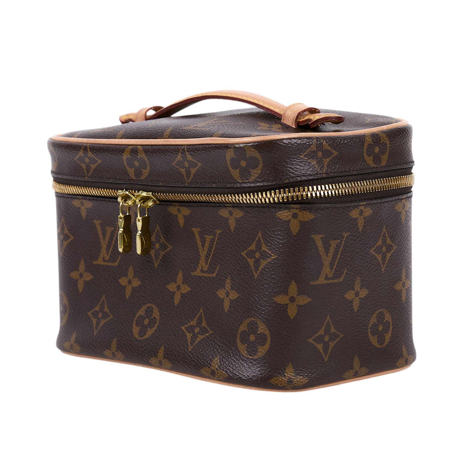 路易威登 LOUIS VUITTON Nice Mini 迷你 梳洗袋 化妝箱 M44495 原花拉鍊化妝箱 防塵袋