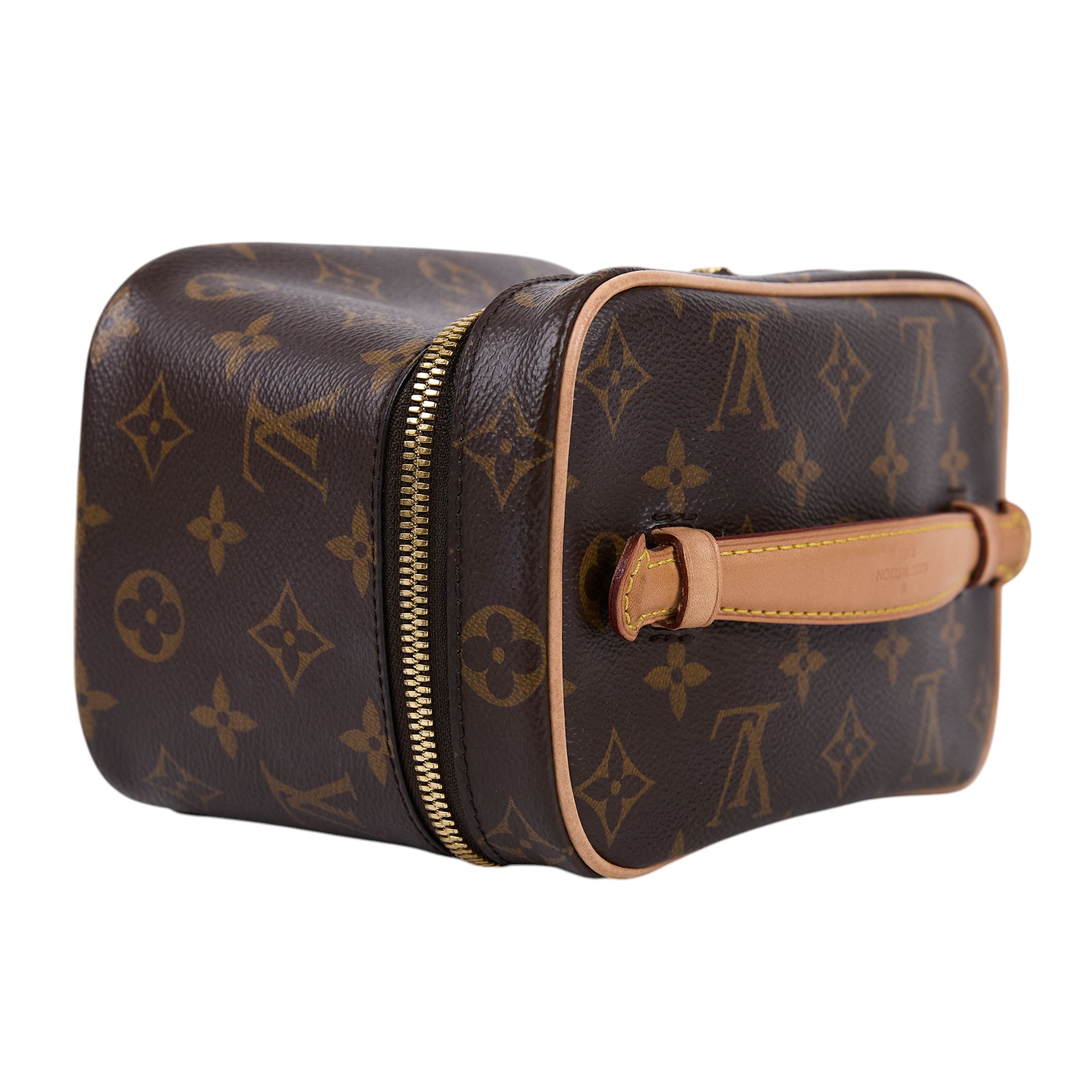 路易威登 LOUIS VUITTON Nice Mini 迷你 梳洗袋 化妝箱 M44495 原花拉鍊化妝箱 防塵袋