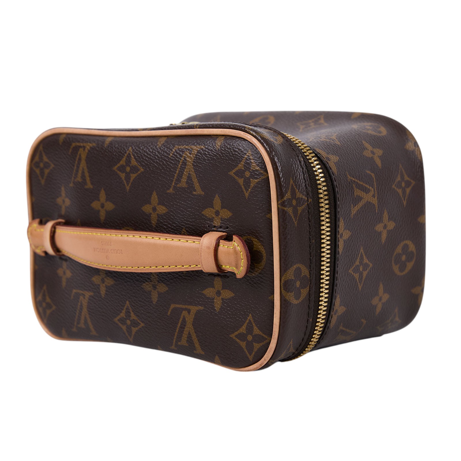 路易威登 LOUIS VUITTON Nice Mini 迷你 梳洗袋 化妝箱 M44495 原花拉鍊化妝箱 防塵袋