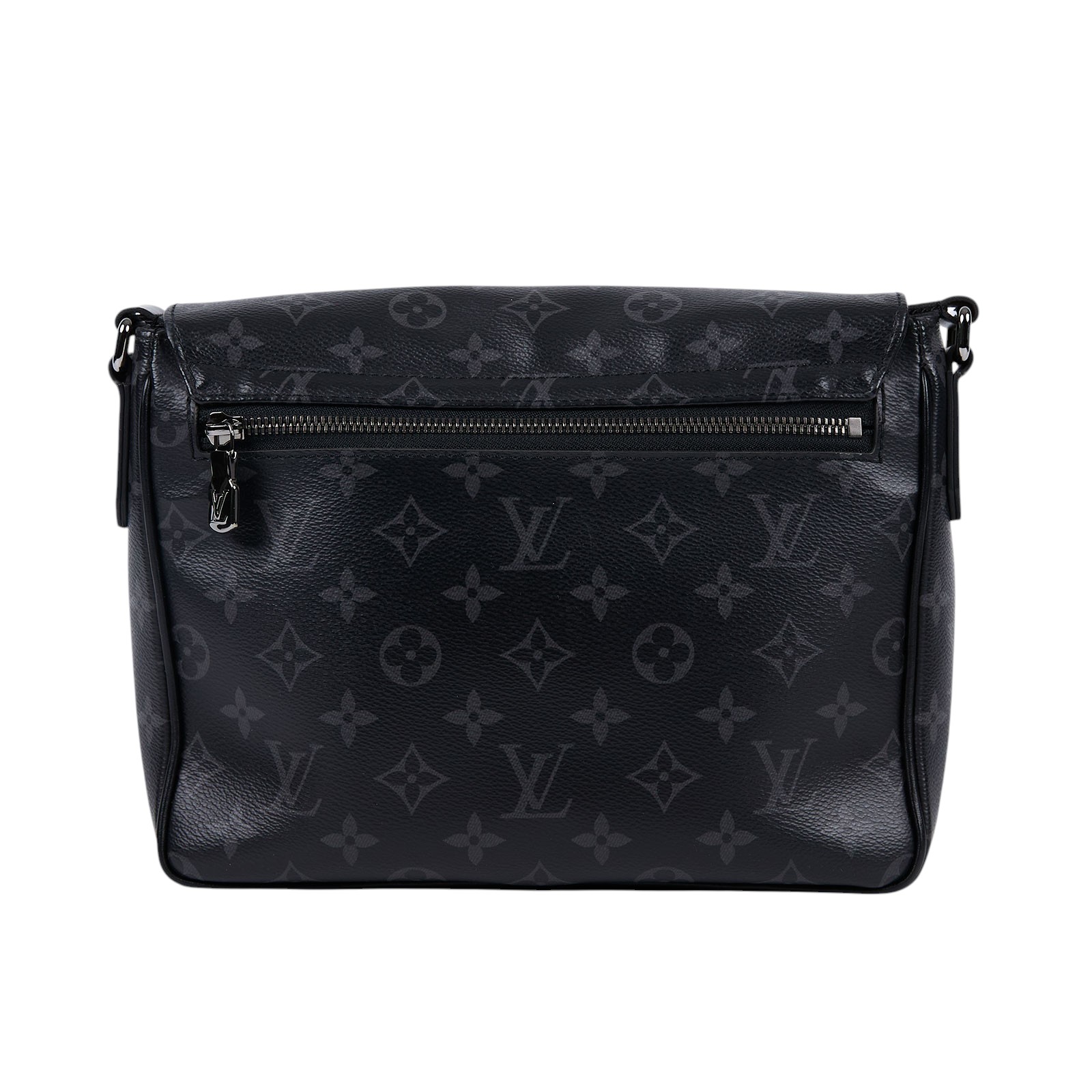 路易威登 LOUIS VUITTON District PM 肩背包 Eclipse帆布 黑色 M46255 晶片款 黑原花DISTRICT PM 防塵袋