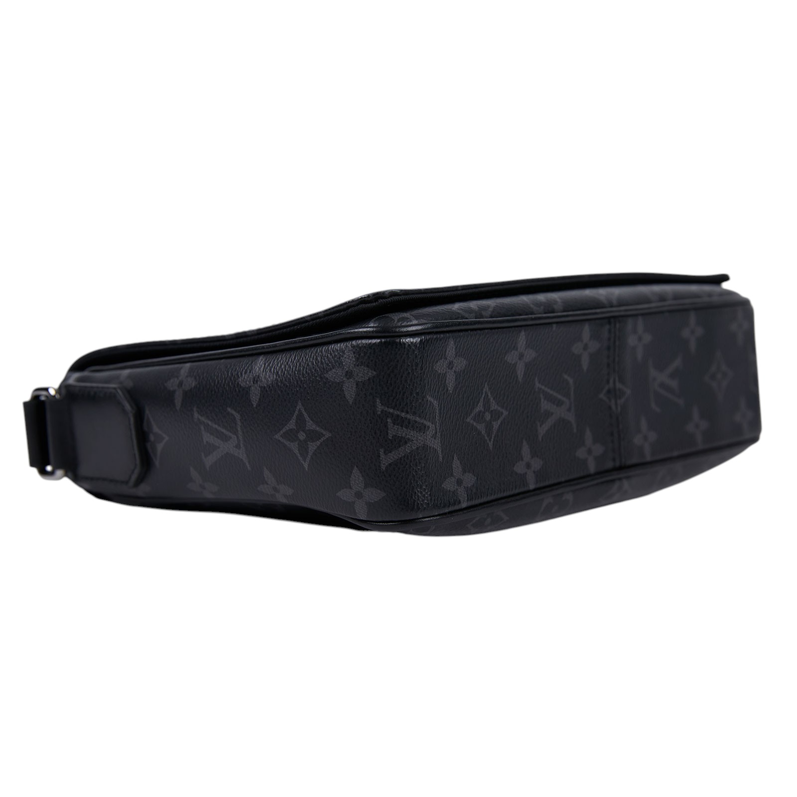 路易威登 LOUIS VUITTON District PM 肩背包 Eclipse帆布 黑色 M46255 晶片款 黑原花DISTRICT PM 防塵袋
