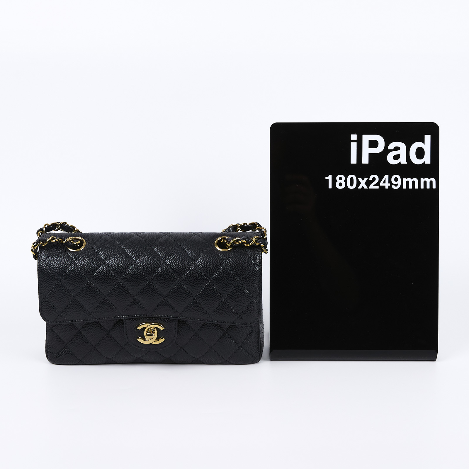 香奈兒 CHANEL CF 經典 小型 口蓋包 A01113 Y01864 黑荔枝COCO23 原廠盒子/購買明細