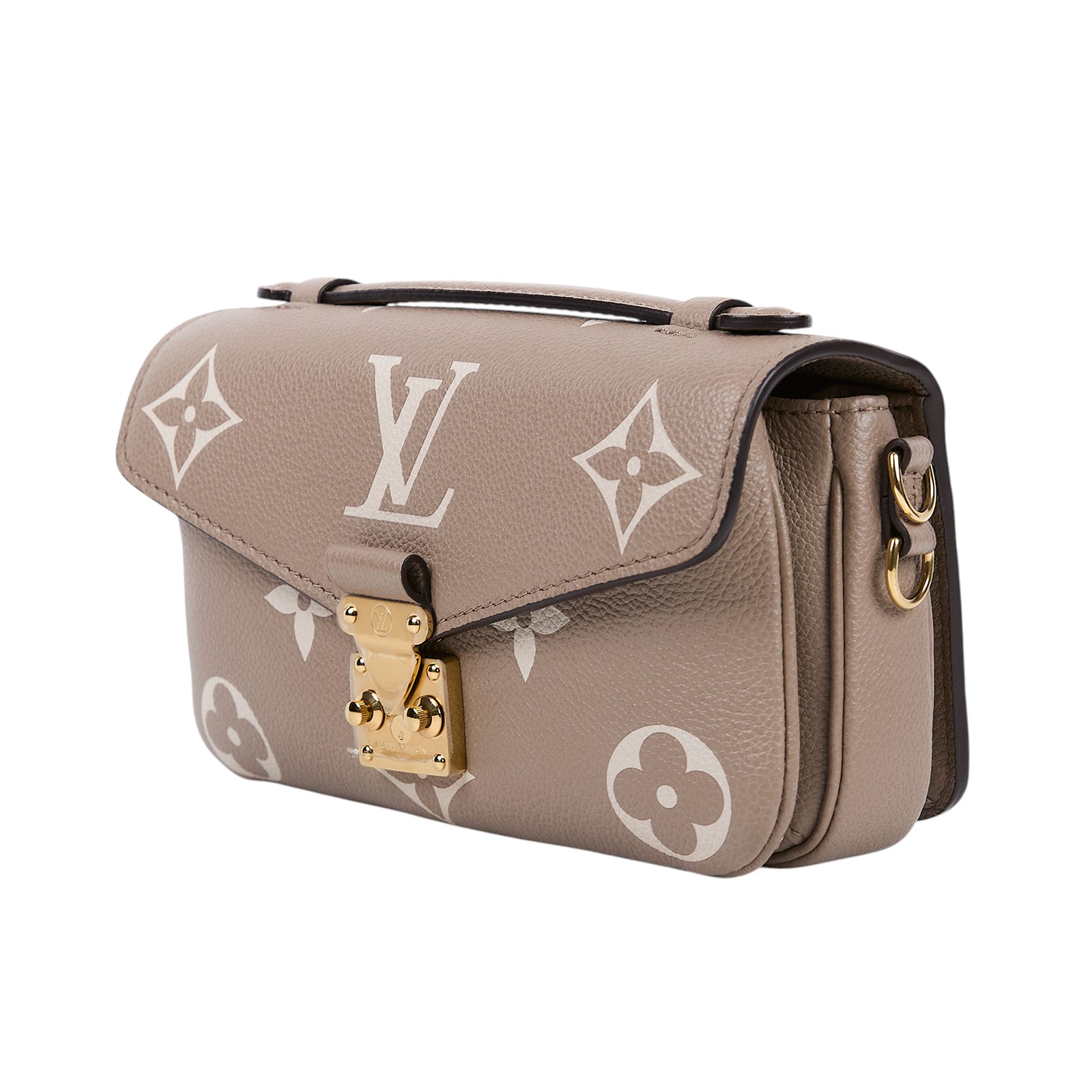 路易威登 LOUIS VUITTON Pochette Métis East West 鏈條 郵差包 腋下單肩包 斑鳩色 奶油色 M23081 晶片款  原廠盒子/防塵袋/背帶/購買證明