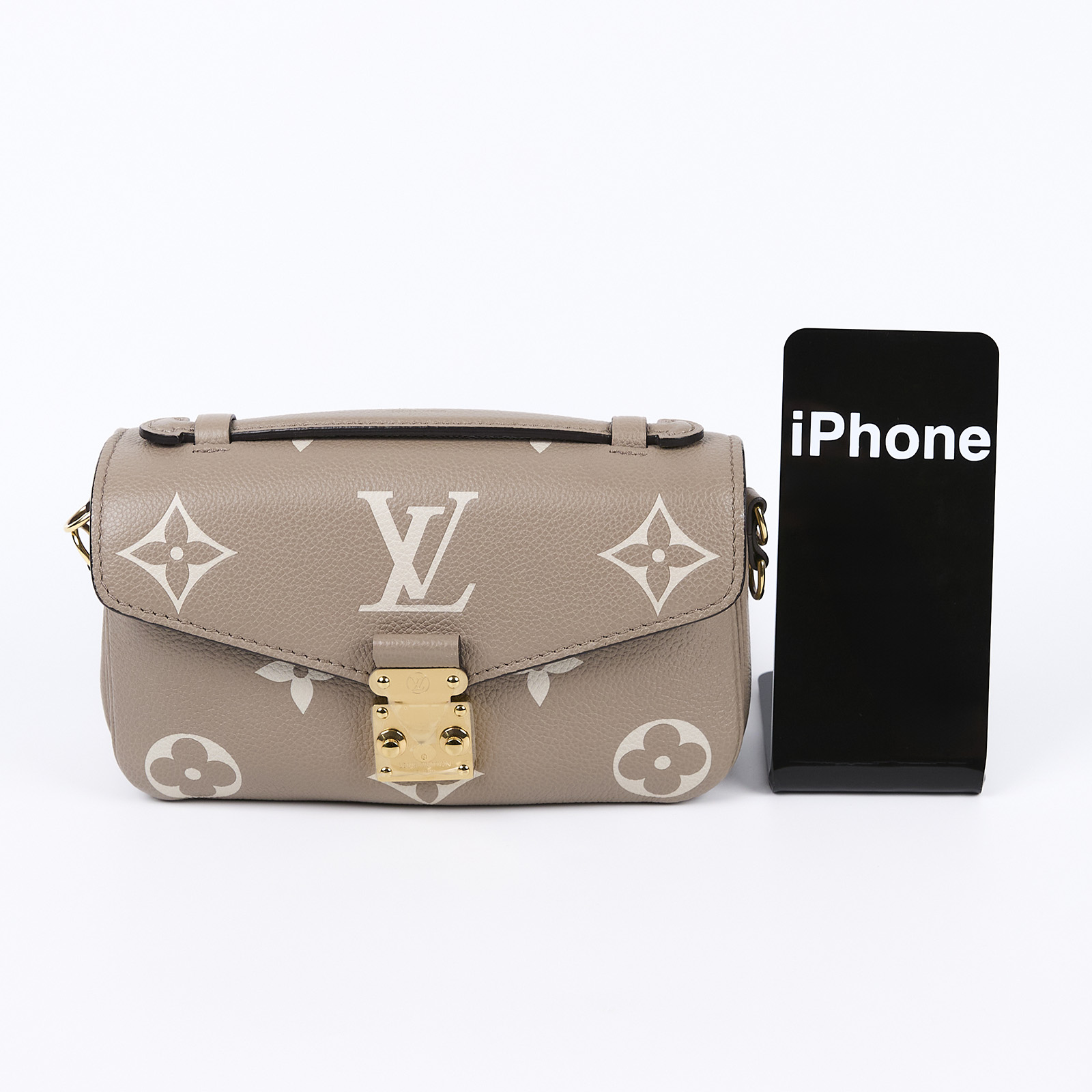 路易威登 LOUIS VUITTON Pochette Métis East West 鏈條 郵差包 腋下單肩包 斑鳩色 奶油色 M23081 晶片款  原廠盒子/防塵袋/背帶/購買證明