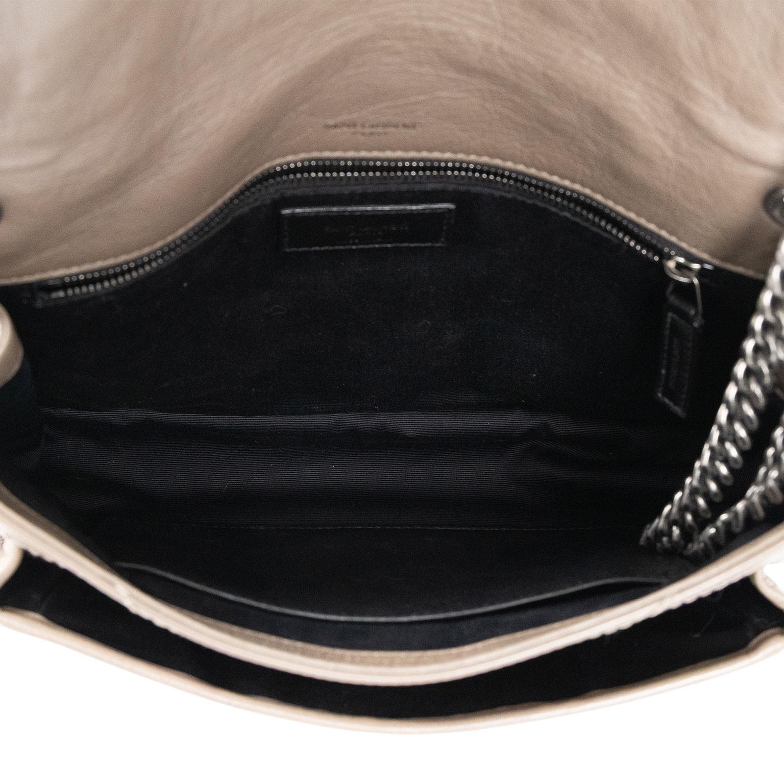 聖羅蘭 YSL SAINT LAURENT Niki 復古皮革 中型手袋 6331580EN04 奶茶色NIKI中號 防塵袋