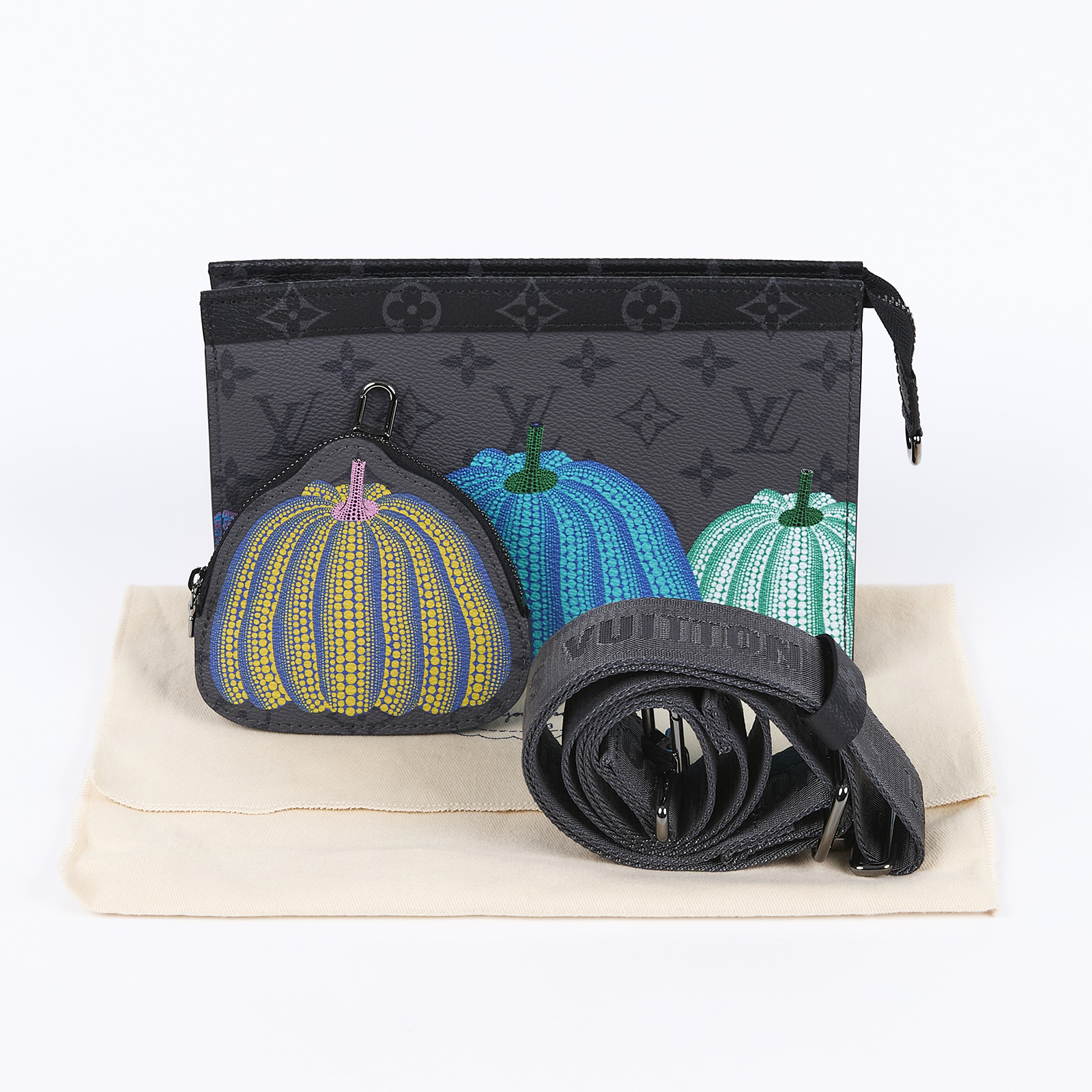 路易威登LOUIS VUITTON LV x TM 村上隆聯名Gaston 迷你肩背包M81972