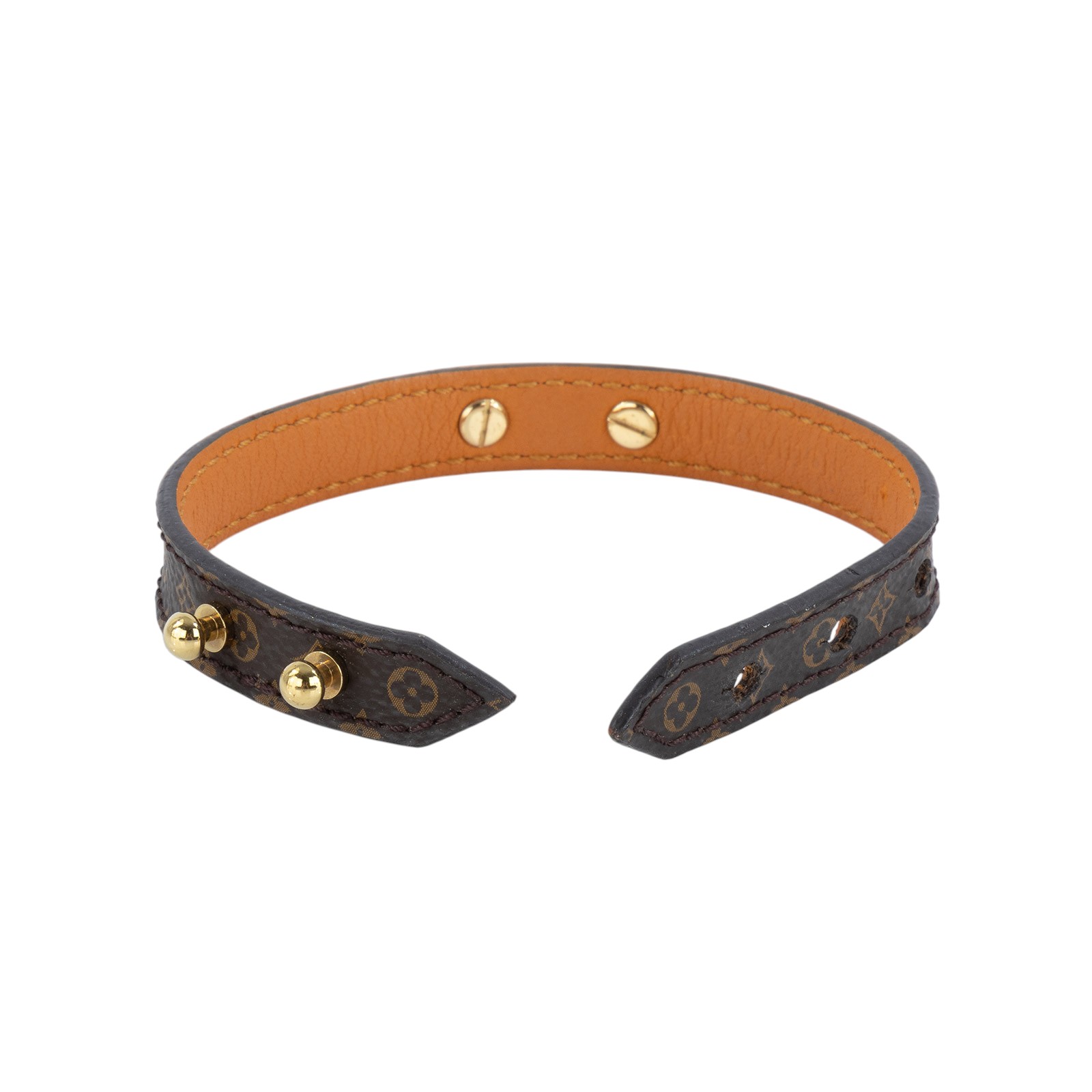 路易威登 LOUIS VUITTON Lo go Mania 手鐲 M4150E MANIA經典花紋LOGO 手鐲 原廠盒子