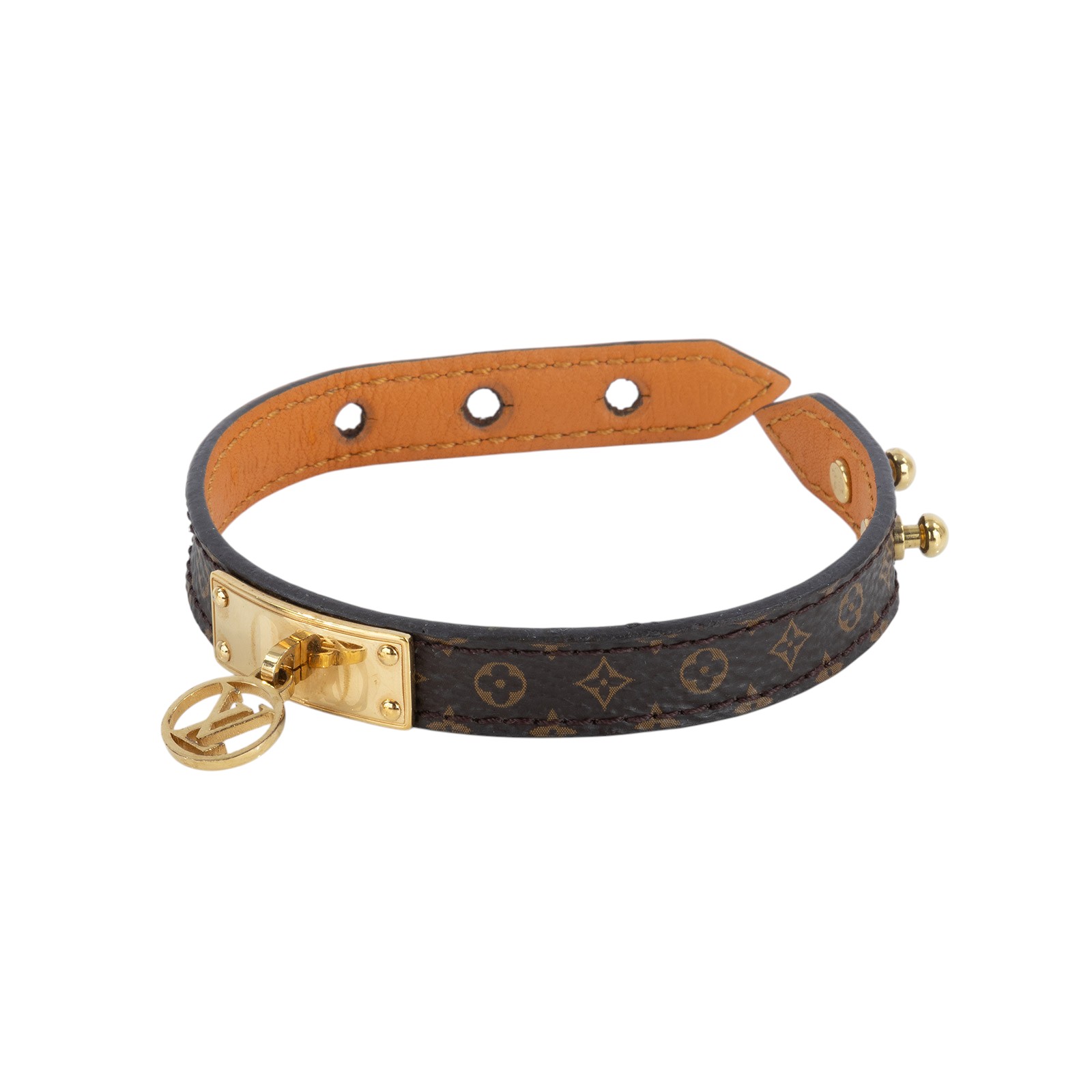 路易威登 LOUIS VUITTON Lo go Mania 手鐲 M4150E MANIA經典花紋LOGO 手鐲 原廠盒子