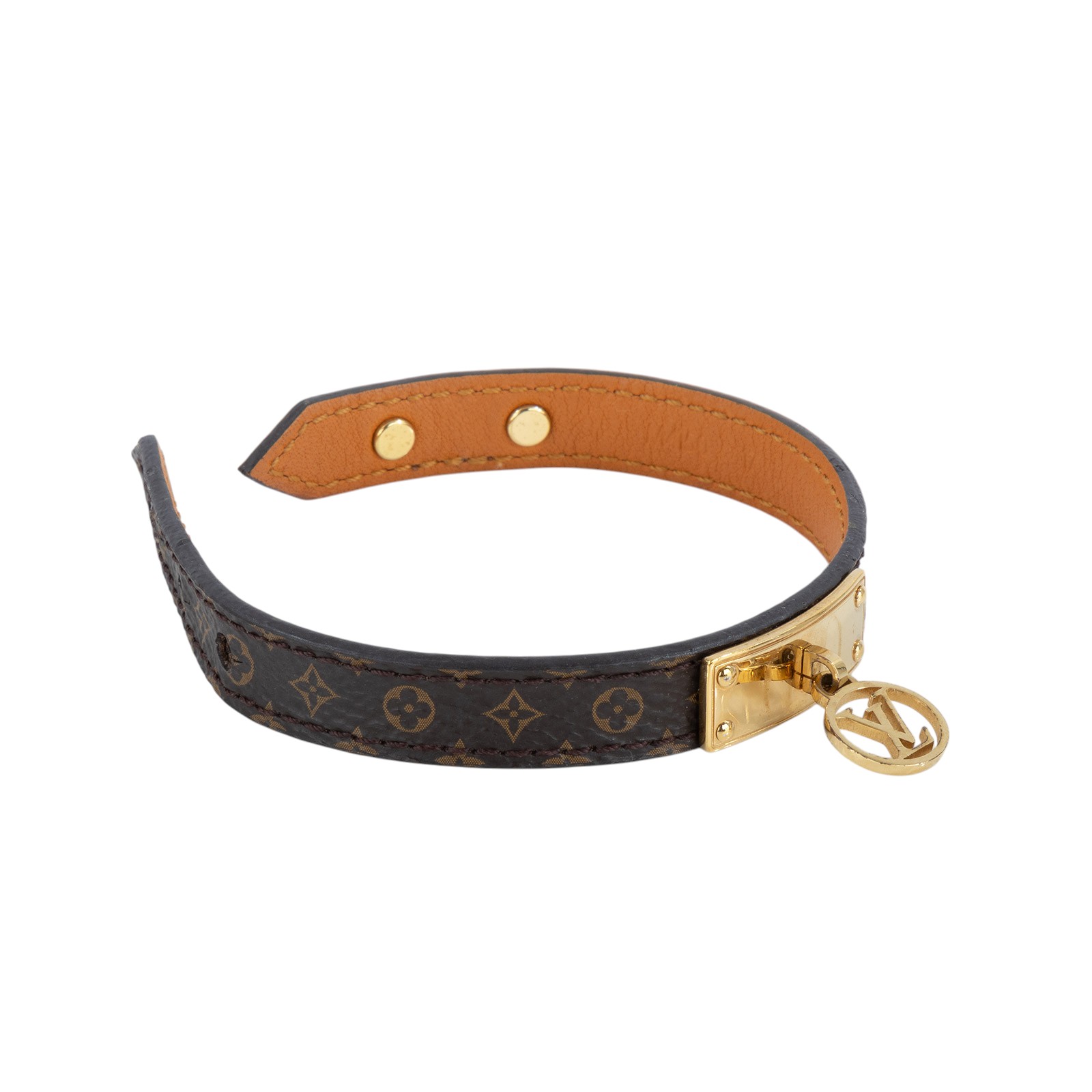 路易威登 LOUIS VUITTON Lo go Mania 手鐲 M4150E MANIA經典花紋LOGO 手鐲 原廠盒子
