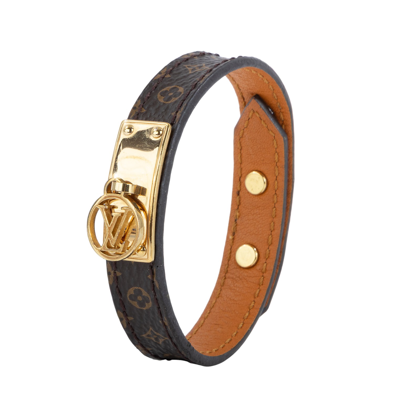 路易威登 LOUIS VUITTON Lo go Mania 手鐲 M4150E MANIA經典花紋LOGO 手鐲 原廠盒子