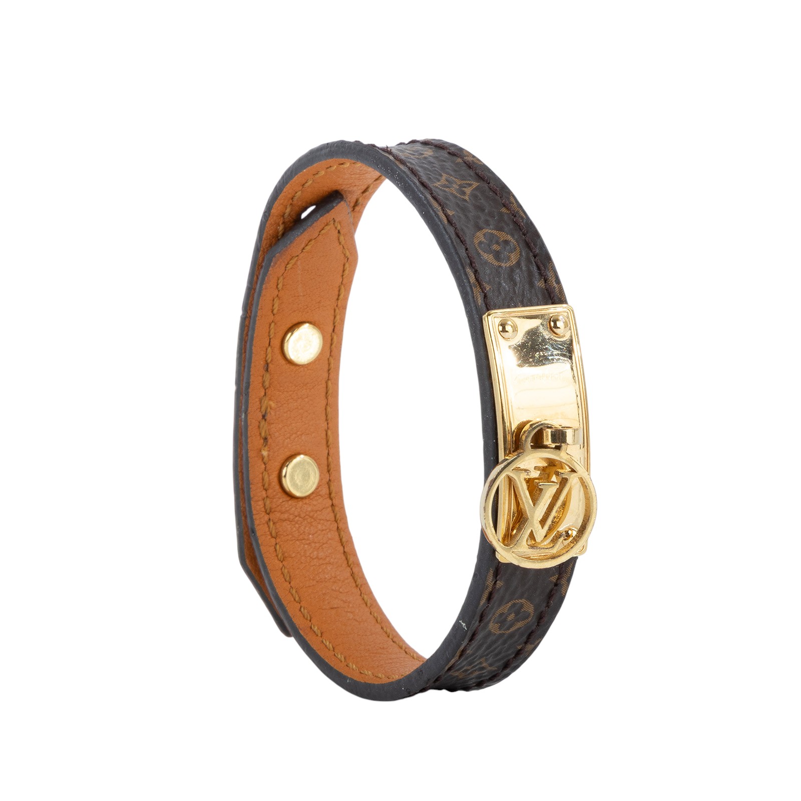 路易威登 LOUIS VUITTON Lo go Mania 手鐲 M4150E MANIA經典花紋LOGO 手鐲 原廠盒子