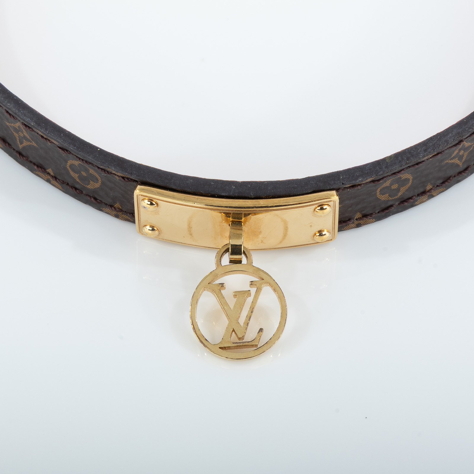 路易威登 LOUIS VUITTON Lo go Mania 手鐲 M4150E MANIA經典花紋LOGO 手鐲 原廠盒子