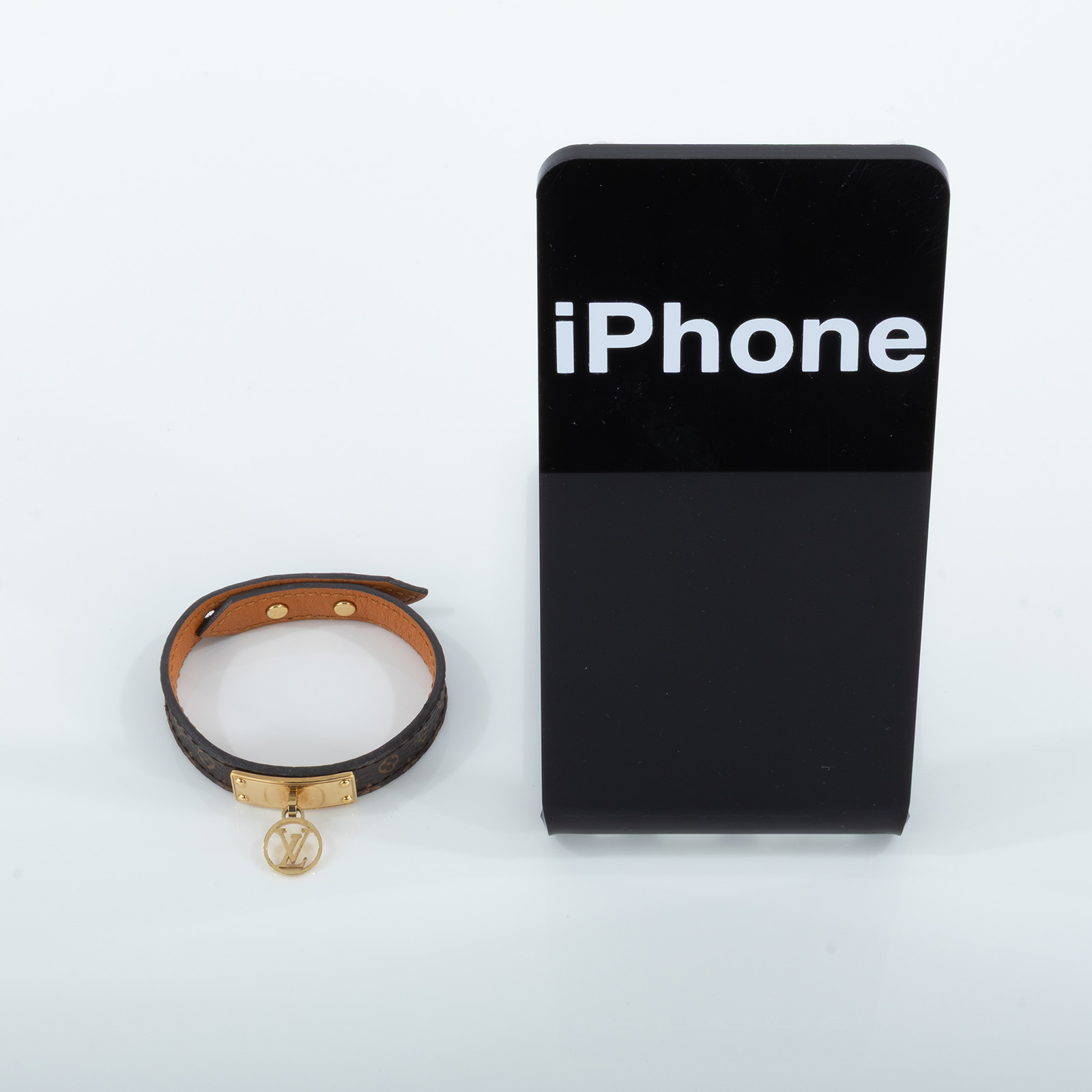 路易威登 LOUIS VUITTON Lo go Mania 手鐲 M4150E MANIA經典花紋LOGO 手鐲 原廠盒子