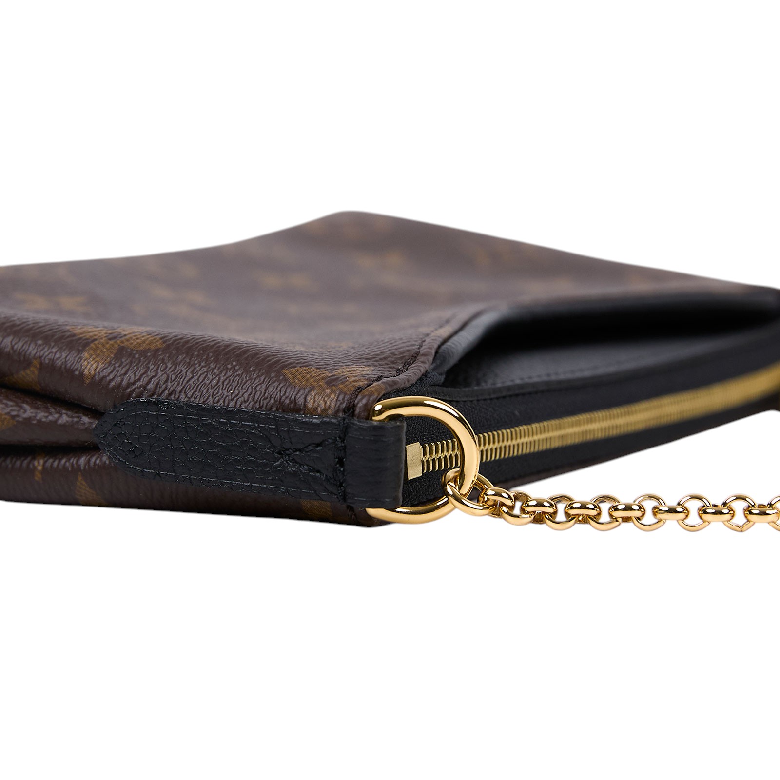 路易威登 LOUIS VUITTON Pallas 鍊帶 手提包 M41639 棕原花Pallas Clutch 手拿鏈條單肩斜背包 背帶/防塵袋/購買證明