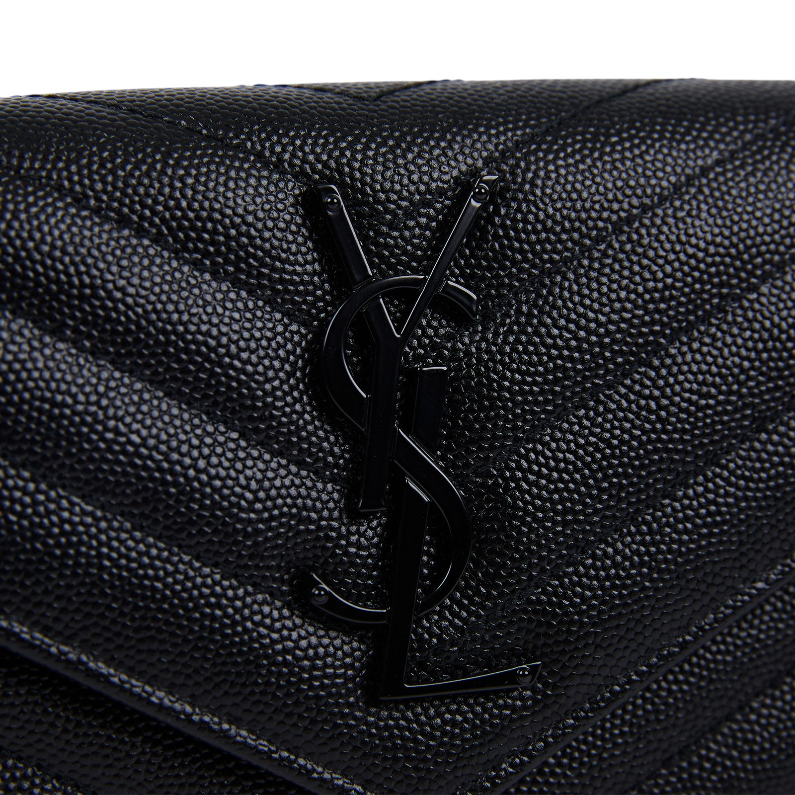 聖羅蘭 YSL SAINT LAURENT Cassandre Matelassé 粒面壓紋皮革 大型 翻蓋錢包 長夾 372264BOW08  原廠盒子/防塵袋