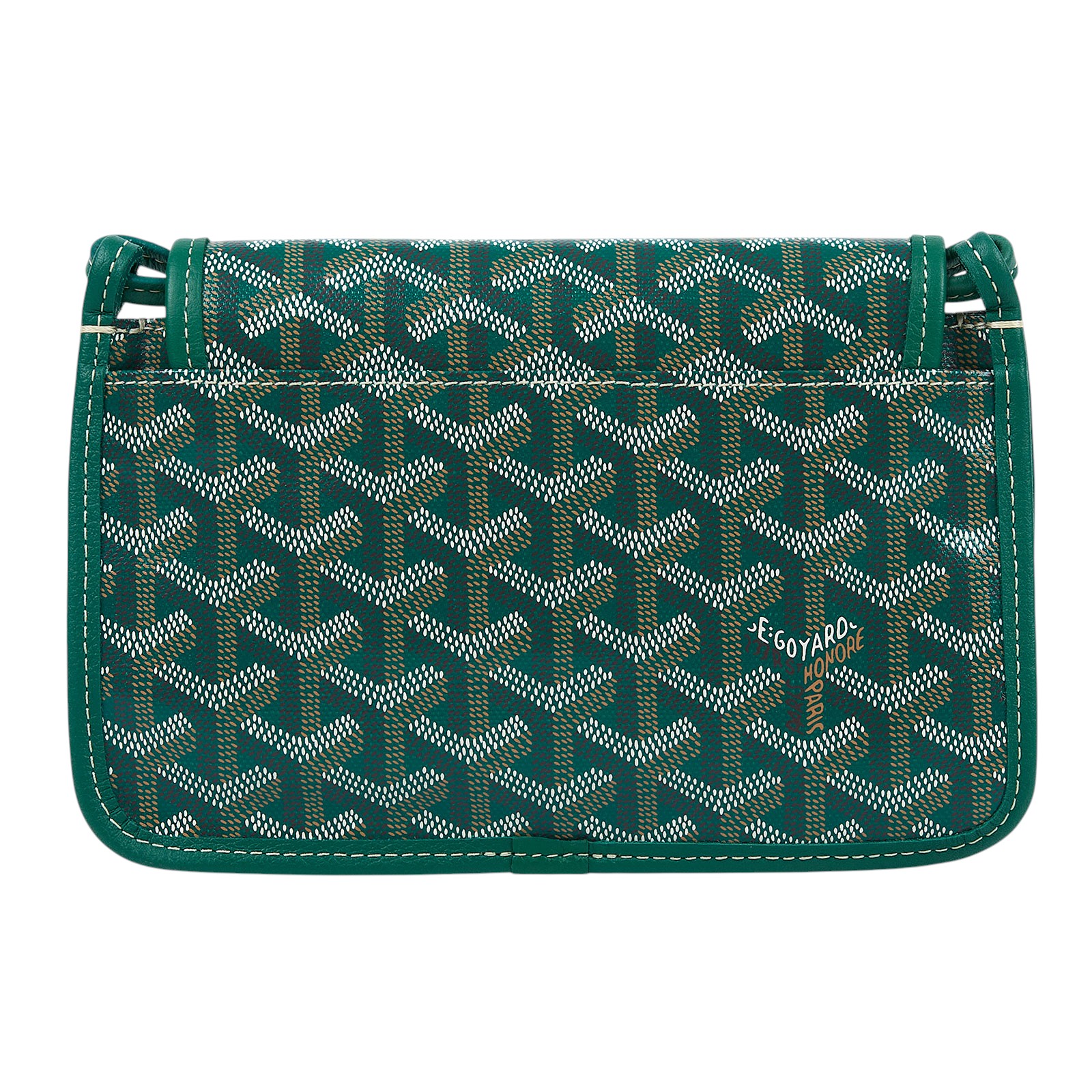 高雅德 GOYARD Plumet Pocket Wallet 肩背 隨身錢包 PLUMETPMLTY 綠色PLUMET 防塵袋
